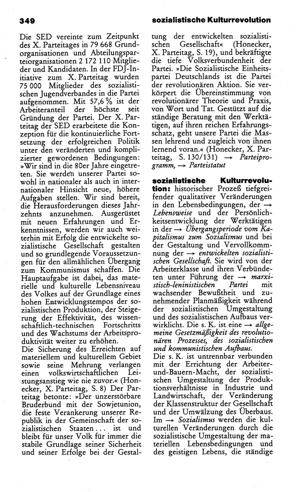 Wörterbuch des wissenschaftlichen Kommunismus [Deutsche Demokratische Republik (DDR)] 1986, Seite 349 (Wb. wiss. Komm. DDR 1986, S. 349)