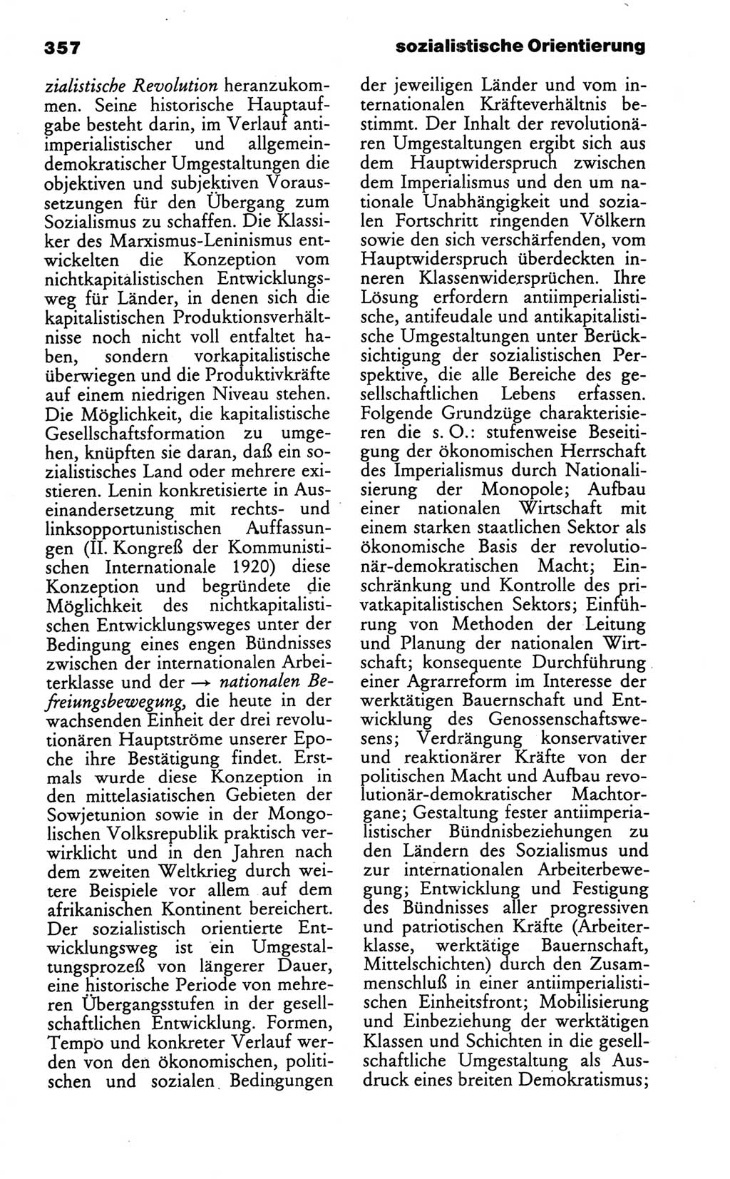 Wörterbuch des wissenschaftlichen Kommunismus [Deutsche Demokratische Republik (DDR)] 1986, Seite 357 (Wb. wiss. Komm. DDR 1986, S. 357)