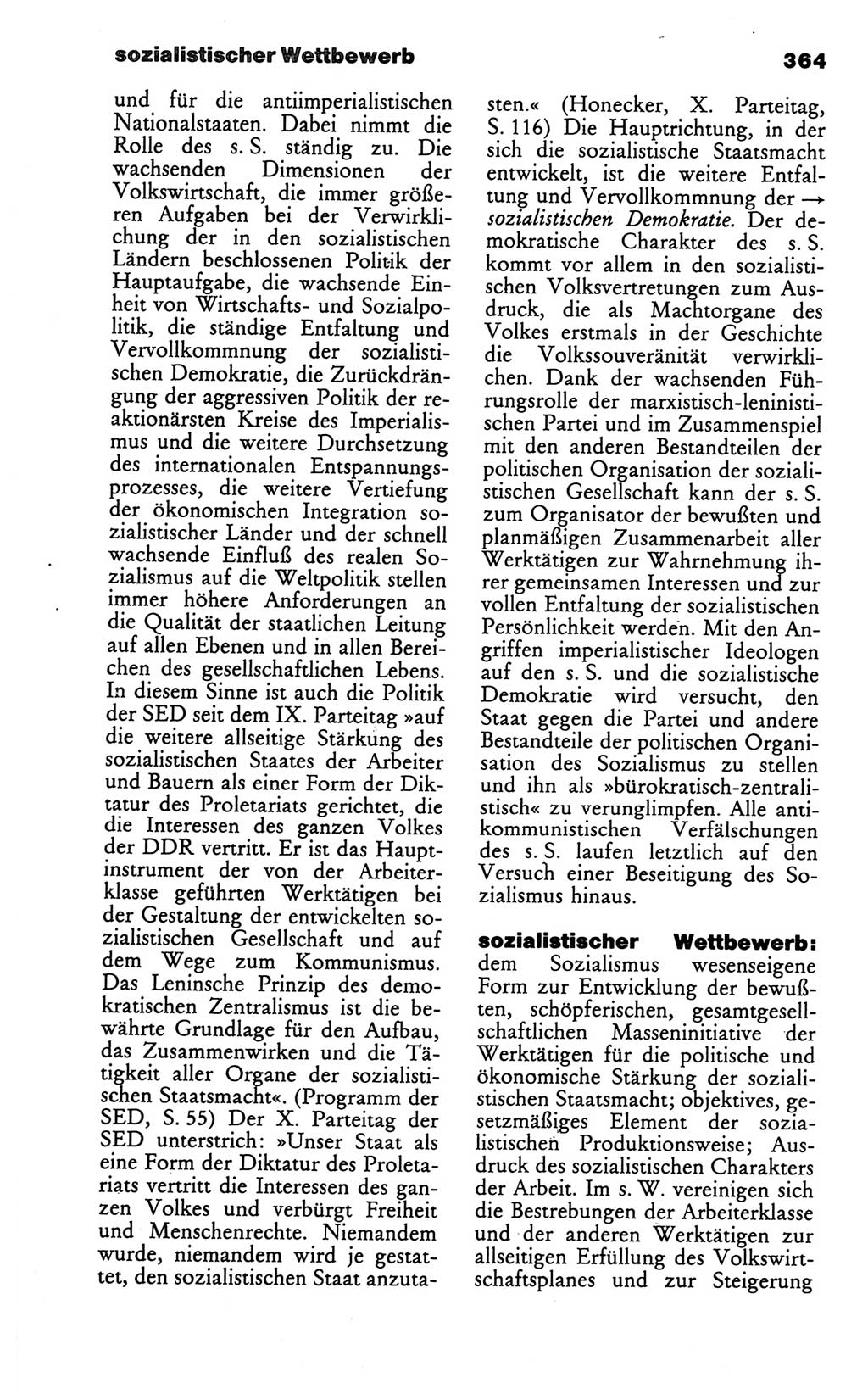 Wörterbuch des wissenschaftlichen Kommunismus [Deutsche Demokratische Republik (DDR)] 1986, Seite 364 (Wb. wiss. Komm. DDR 1986, S. 364)