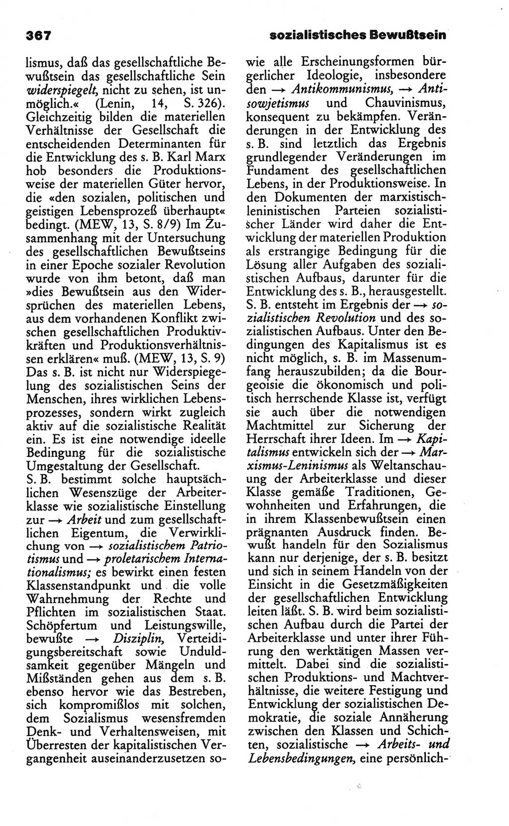 Wörterbuch des wissenschaftlichen Kommunismus [Deutsche Demokratische Republik (DDR)] 1986, Seite 367 (Wb. wiss. Komm. DDR 1986, S. 367)