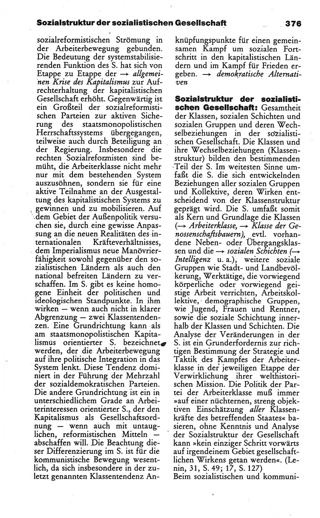Wörterbuch des wissenschaftlichen Kommunismus [Deutsche Demokratische Republik (DDR)] 1986, Seite 376 (Wb. wiss. Komm. DDR 1986, S. 376)