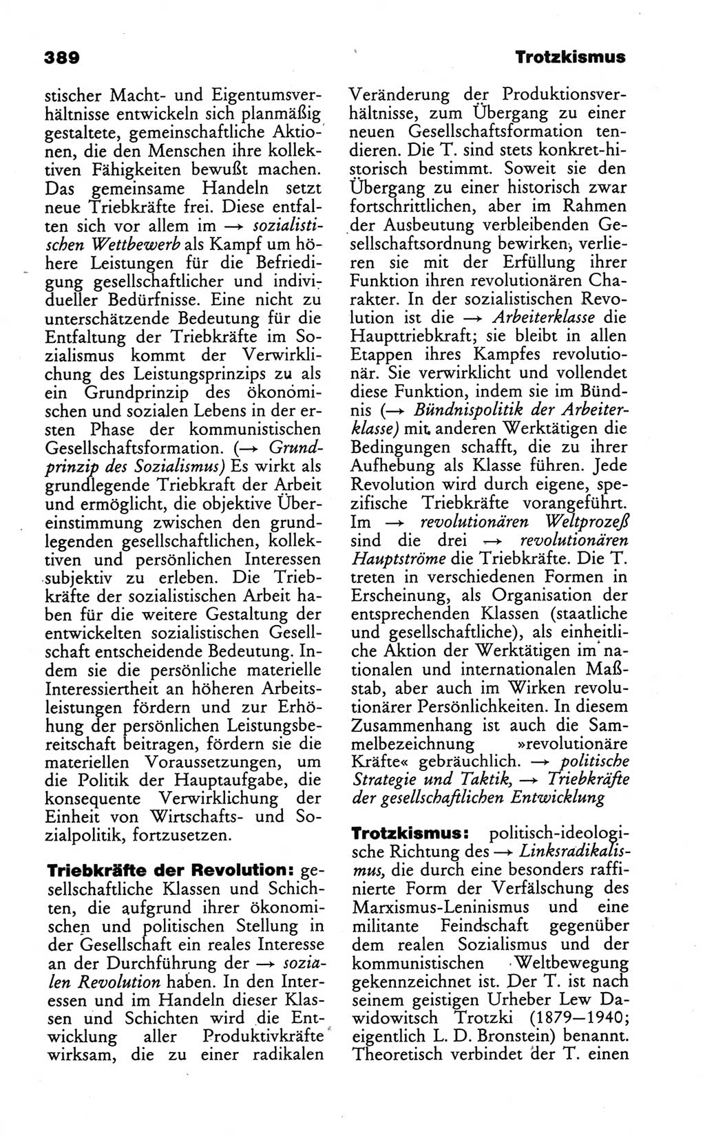 Wörterbuch des wissenschaftlichen Kommunismus [Deutsche Demokratische Republik (DDR)] 1986, Seite 389 (Wb. wiss. Komm. DDR 1986, S. 389)