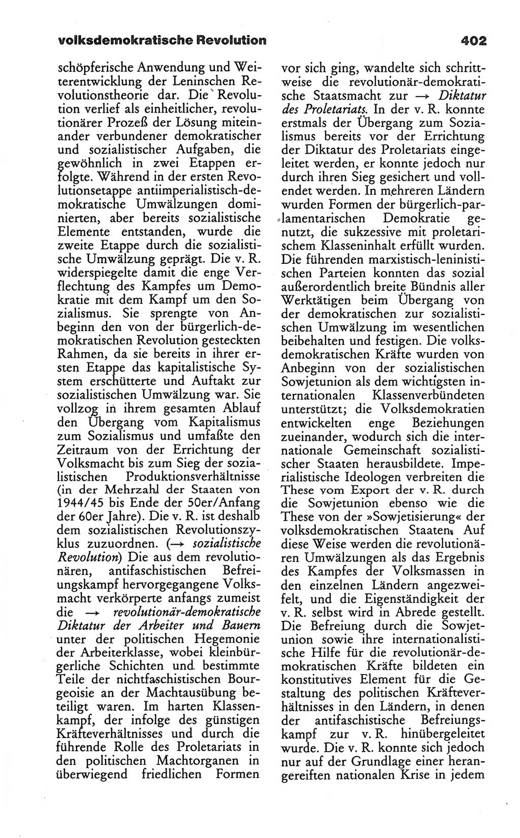 Wörterbuch des wissenschaftlichen Kommunismus [Deutsche Demokratische Republik (DDR)] 1986, Seite 402 (Wb. wiss. Komm. DDR 1986, S. 402)