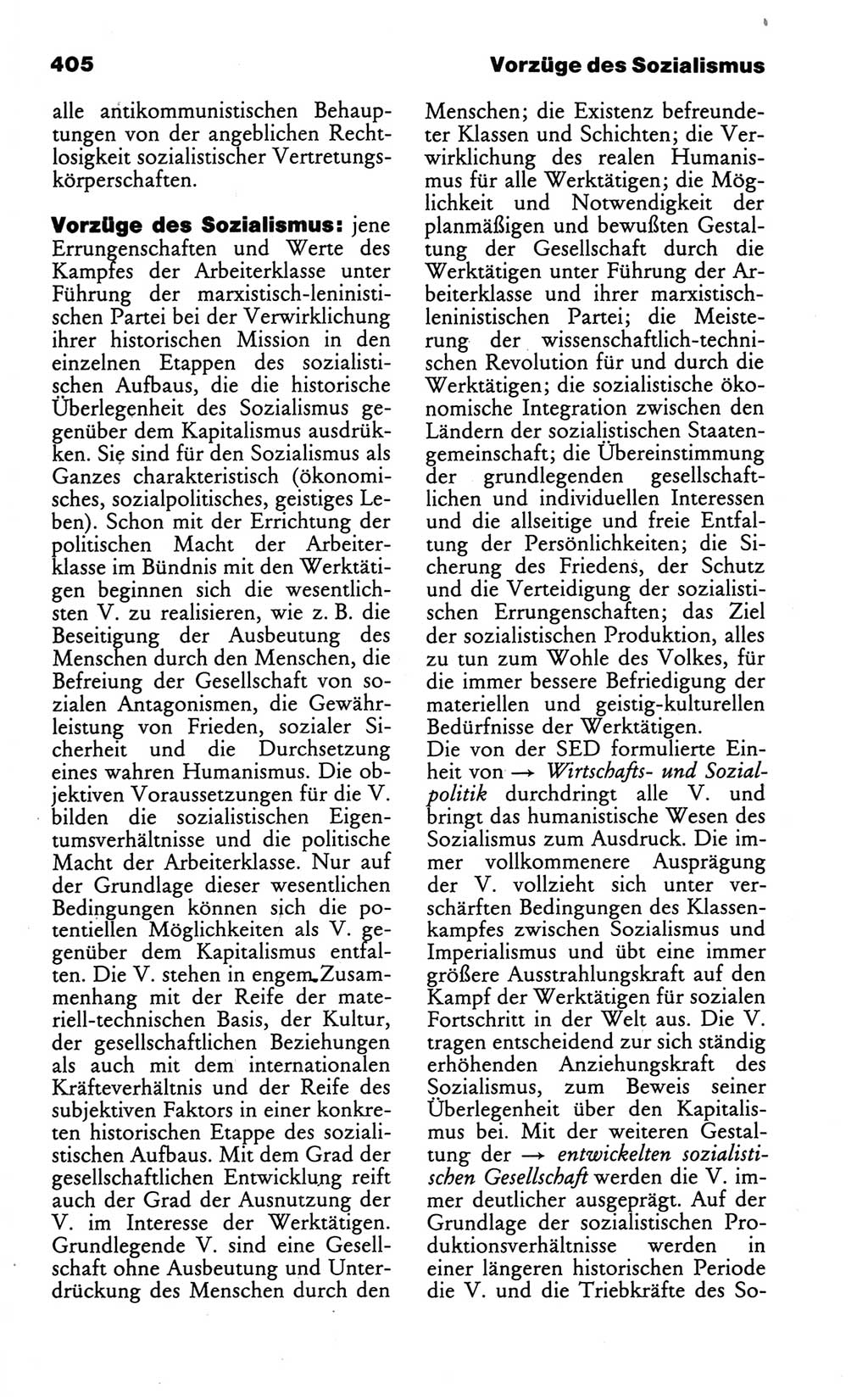 Wörterbuch des wissenschaftlichen Kommunismus [Deutsche Demokratische Republik (DDR)] 1986, Seite 405 (Wb. wiss. Komm. DDR 1986, S. 405)
