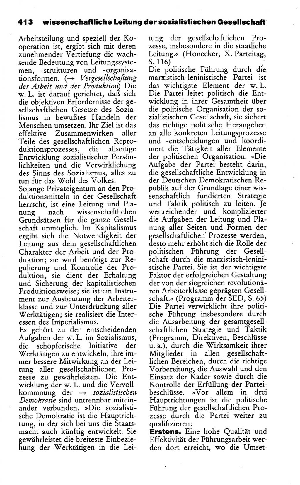 Wörterbuch des wissenschaftlichen Kommunismus [Deutsche Demokratische Republik (DDR)] 1986, Seite 413 (Wb. wiss. Komm. DDR 1986, S. 413)