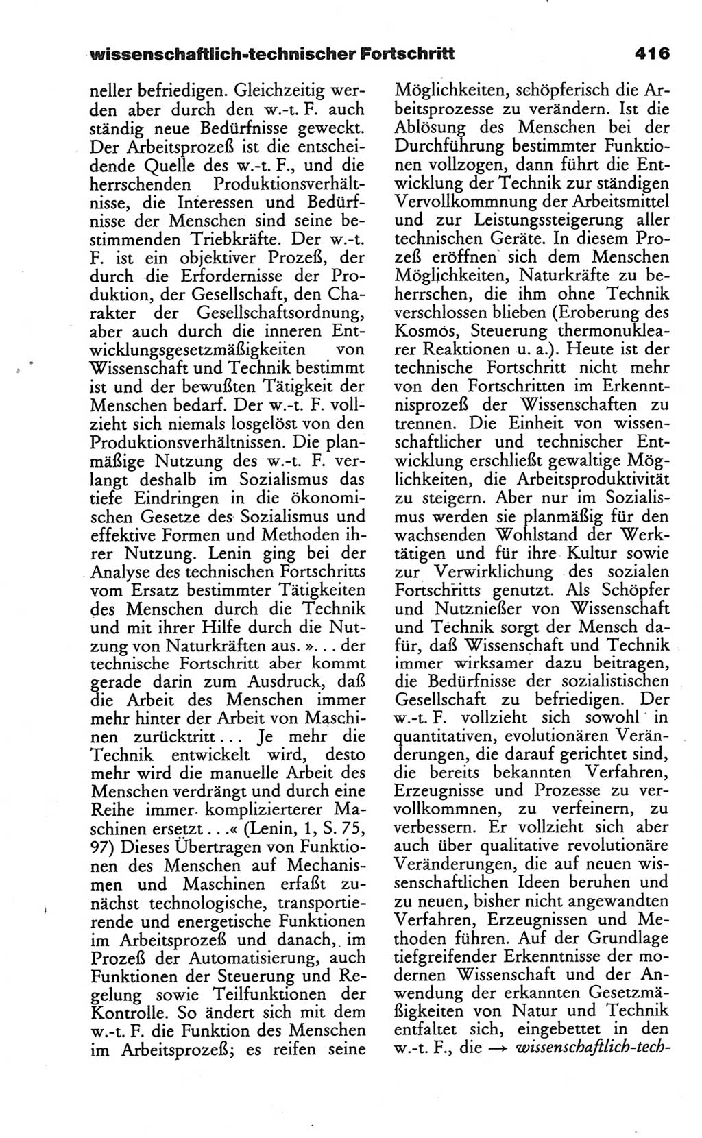 Wörterbuch des wissenschaftlichen Kommunismus [Deutsche Demokratische Republik (DDR)] 1986, Seite 416 (Wb. wiss. Komm. DDR 1986, S. 416)