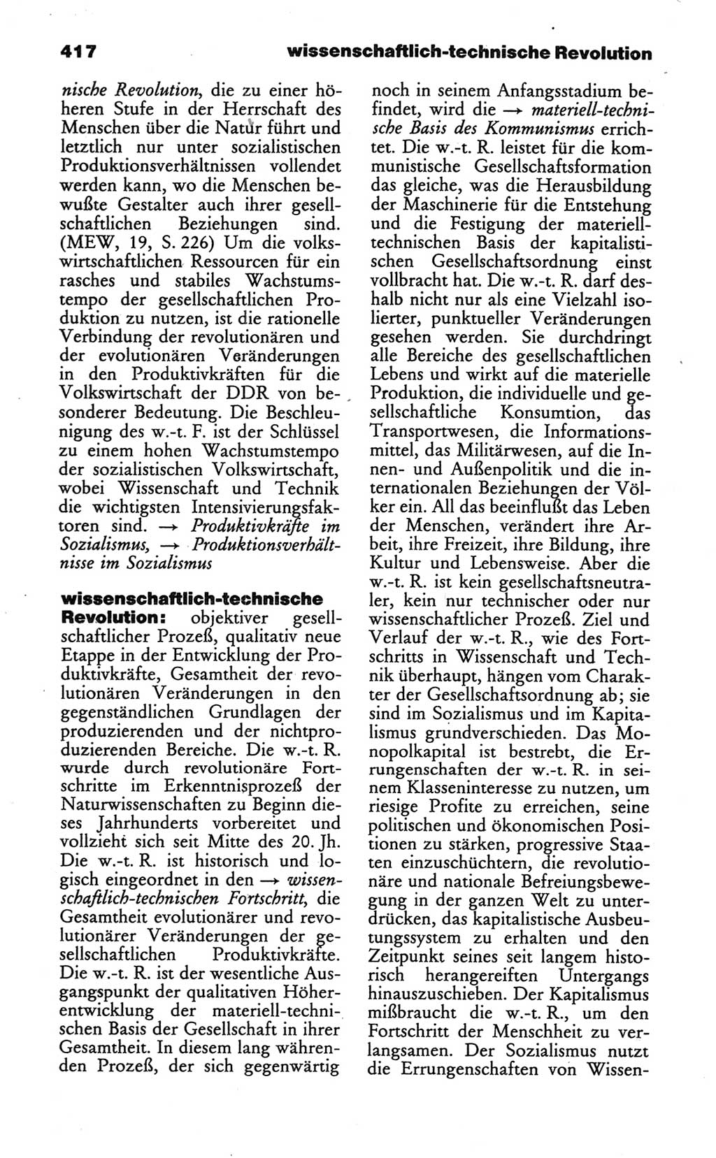 Wörterbuch des wissenschaftlichen Kommunismus [Deutsche Demokratische Republik (DDR)] 1986, Seite 417 (Wb. wiss. Komm. DDR 1986, S. 417)