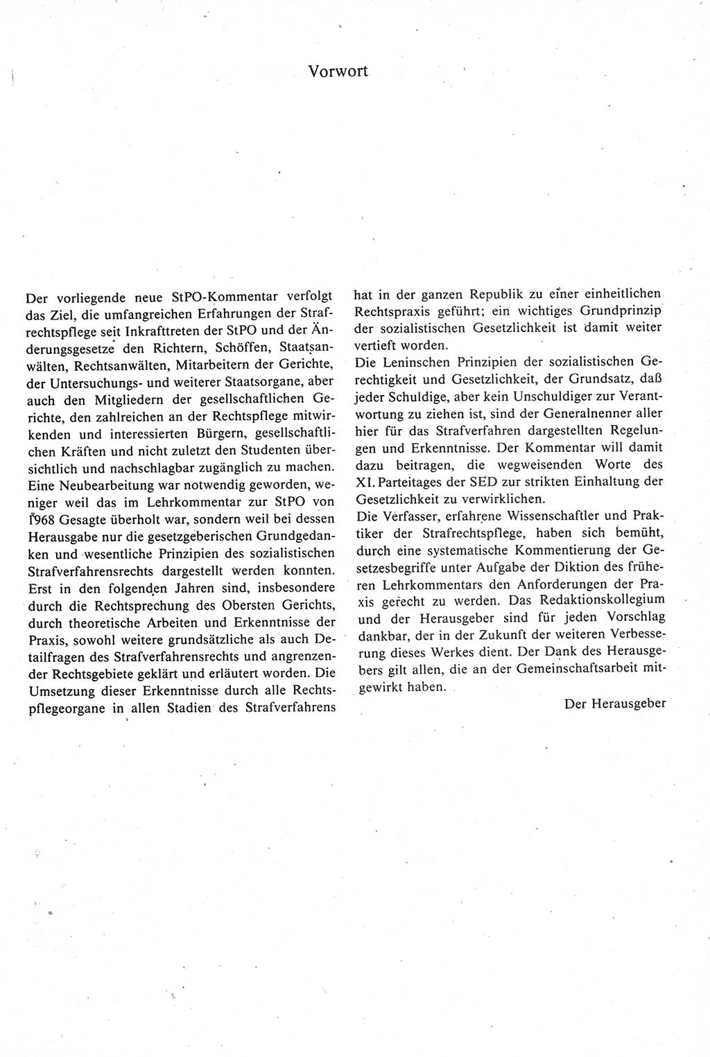 Strafprozeßrecht der DDR [Deutsche Demokratische Republik], Kommentar zur Strafprozeßordnung (StPO) 1987, Seite 7 (Strafprozeßr. DDR Komm. StPO 1987, S. 7)