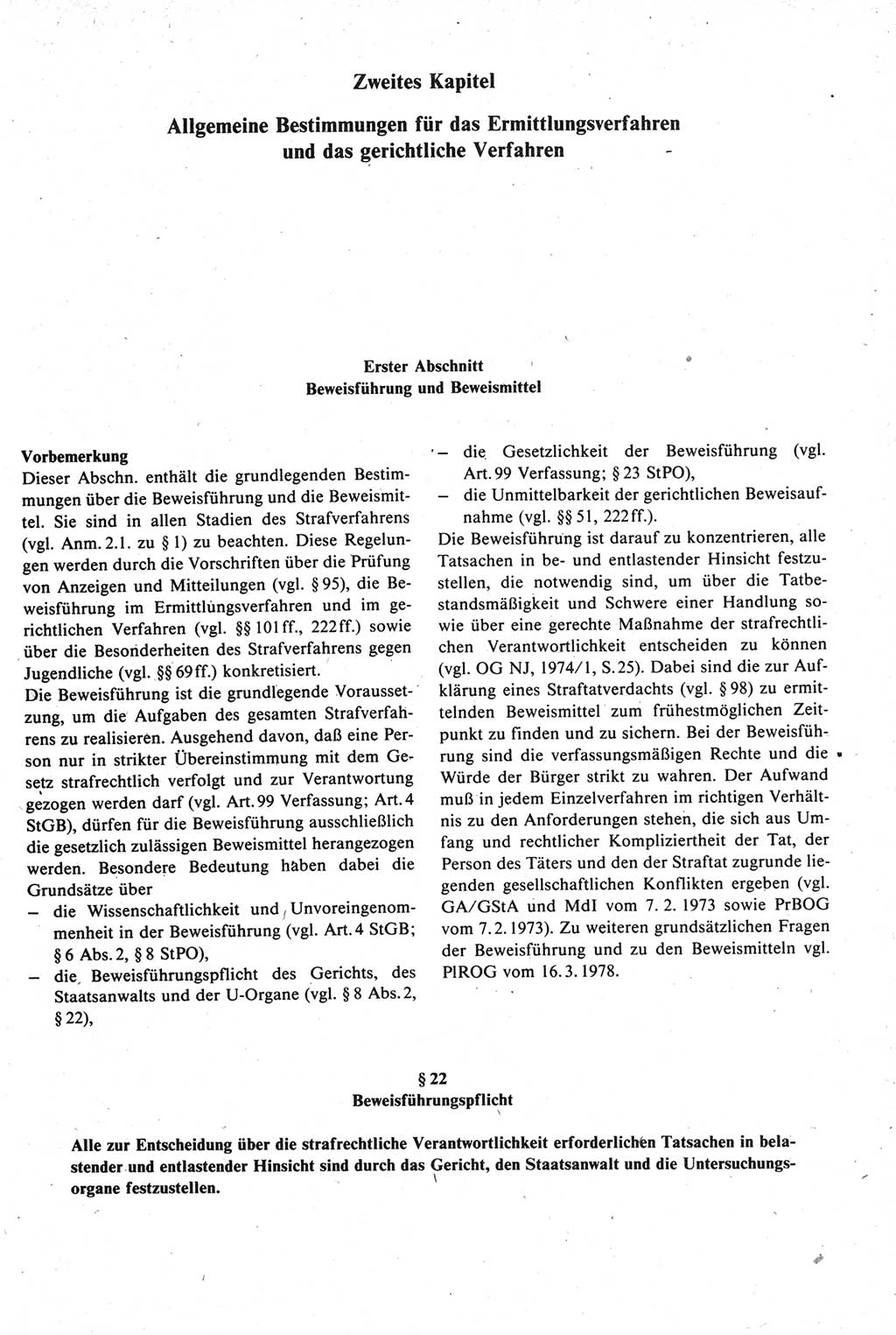 Strafprozeßrecht der DDR [Deutsche Demokratische Republik], Kommentar zur Strafprozeßordnung (StPO) 1987, Seite 47 (Strafprozeßr. DDR Komm. StPO 1987, S. 47)