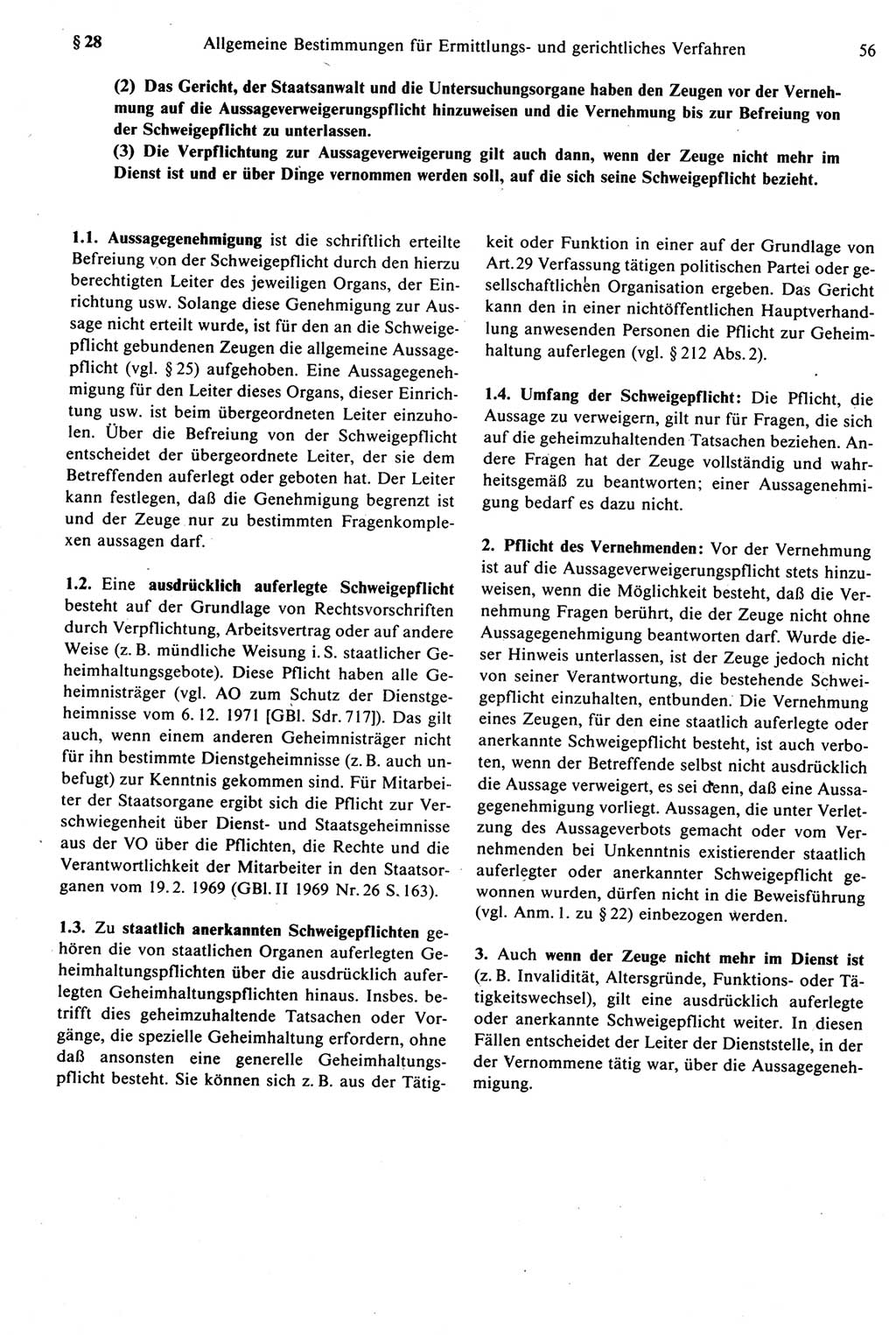 Strafprozeßrecht der DDR [Deutsche Demokratische Republik], Kommentar zur Strafprozeßordnung (StPO) 1987, Seite 56 (Strafprozeßr. DDR Komm. StPO 1987, S. 56)