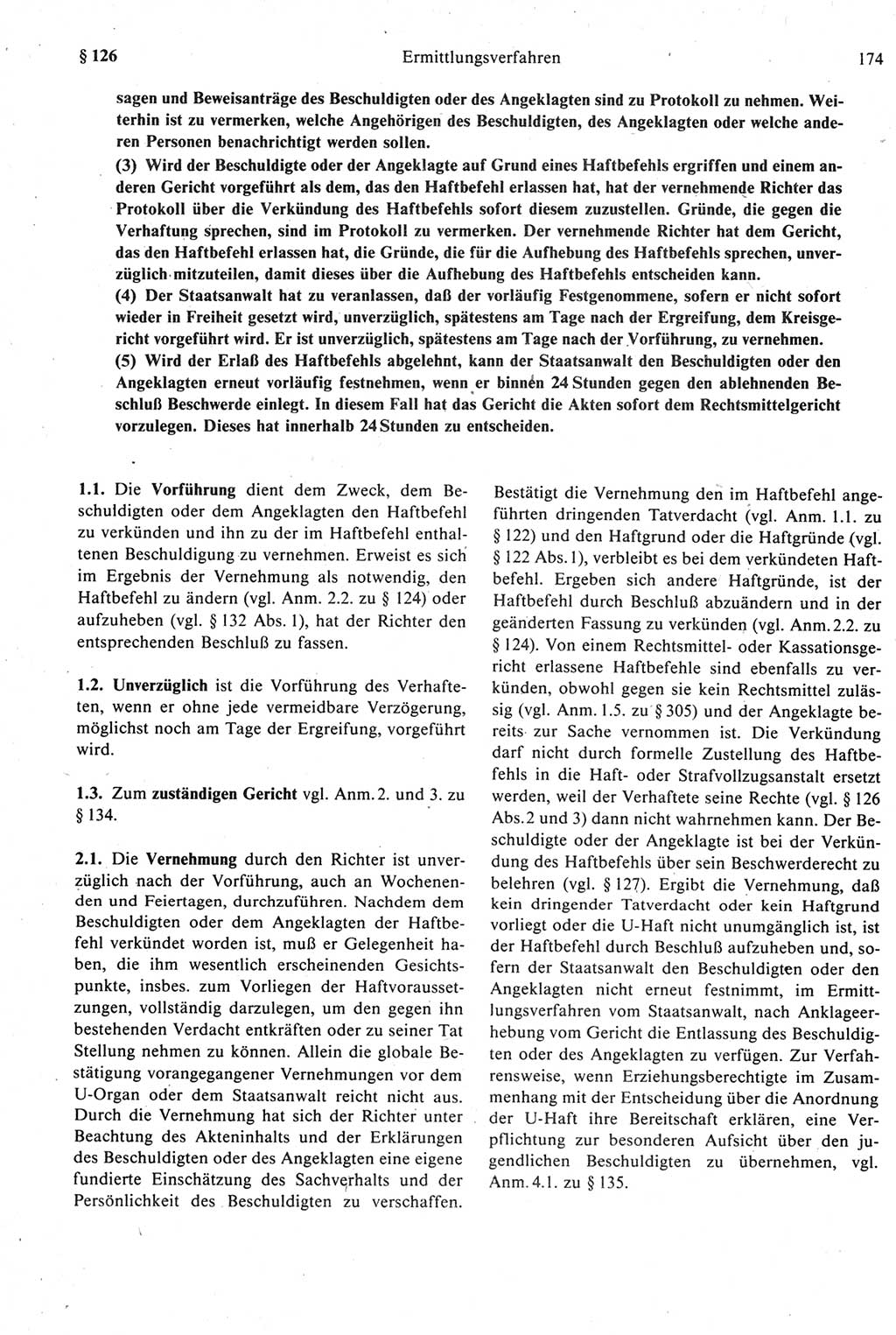 Strafprozeßrecht der DDR [Deutsche Demokratische Republik], Kommentar zur Strafprozeßordnung (StPO) 1987, Seite 174 (Strafprozeßr. DDR Komm. StPO 1987, S. 174)