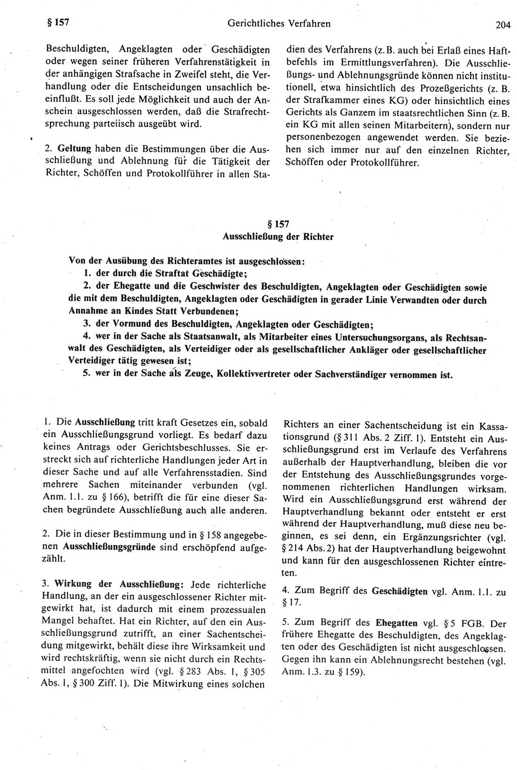 Strafprozeßrecht der DDR [Deutsche Demokratische Republik], Kommentar zur Strafprozeßordnung (StPO) 1987, Seite 204 (Strafprozeßr. DDR Komm. StPO 1987, S. 204)