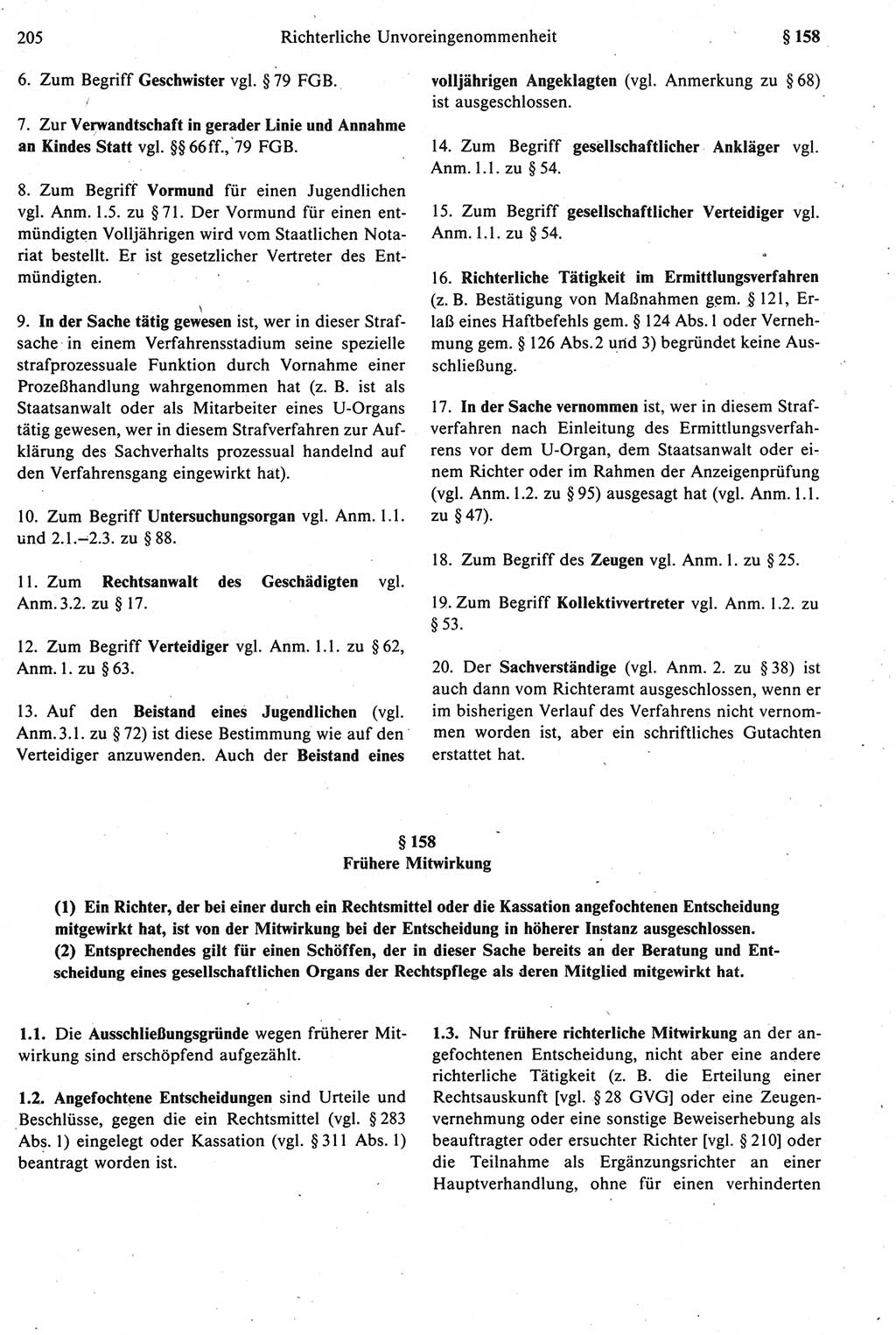 Strafprozeßrecht der DDR [Deutsche Demokratische Republik], Kommentar zur Strafprozeßordnung (StPO) 1987, Seite 205 (Strafprozeßr. DDR Komm. StPO 1987, S. 205)