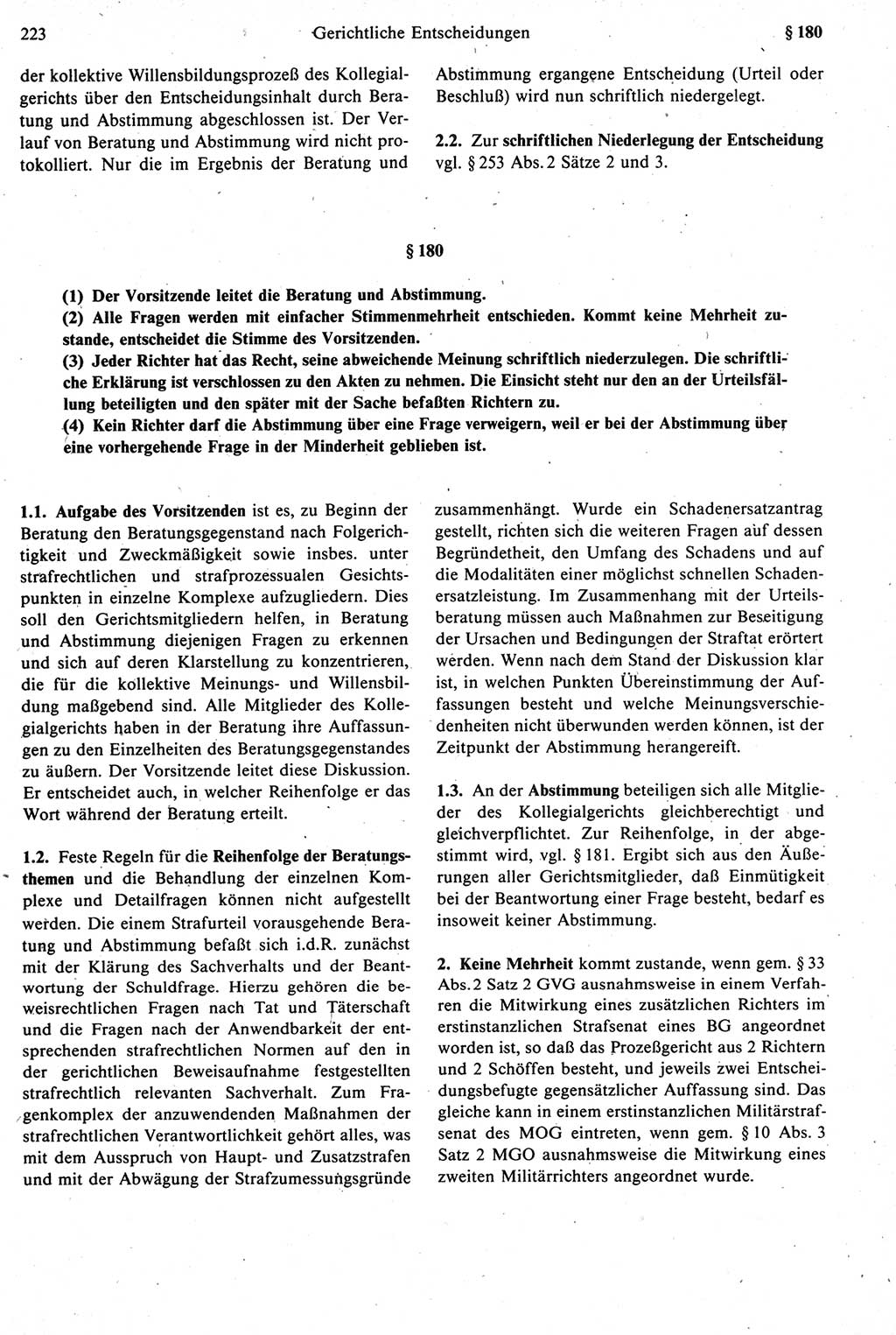 Strafprozeßrecht der DDR [Deutsche Demokratische Republik], Kommentar zur Strafprozeßordnung (StPO) 1987, Seite 223 (Strafprozeßr. DDR Komm. StPO 1987, S. 223)