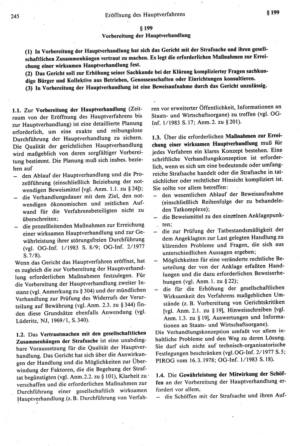 Strafprozeßrecht der DDR [Deutsche Demokratische Republik], Kommentar zur Strafprozeßordnung (StPO) 1987, Seite 245 (Strafprozeßr. DDR Komm. StPO 1987, S. 245)