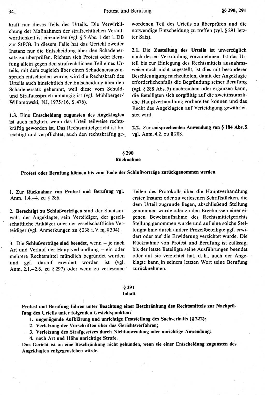 Strafprozeßrecht der DDR [Deutsche Demokratische Republik], Kommentar zur Strafprozeßordnung (StPO) 1987, Seite 341 (Strafprozeßr. DDR Komm. StPO 1987, S. 341)