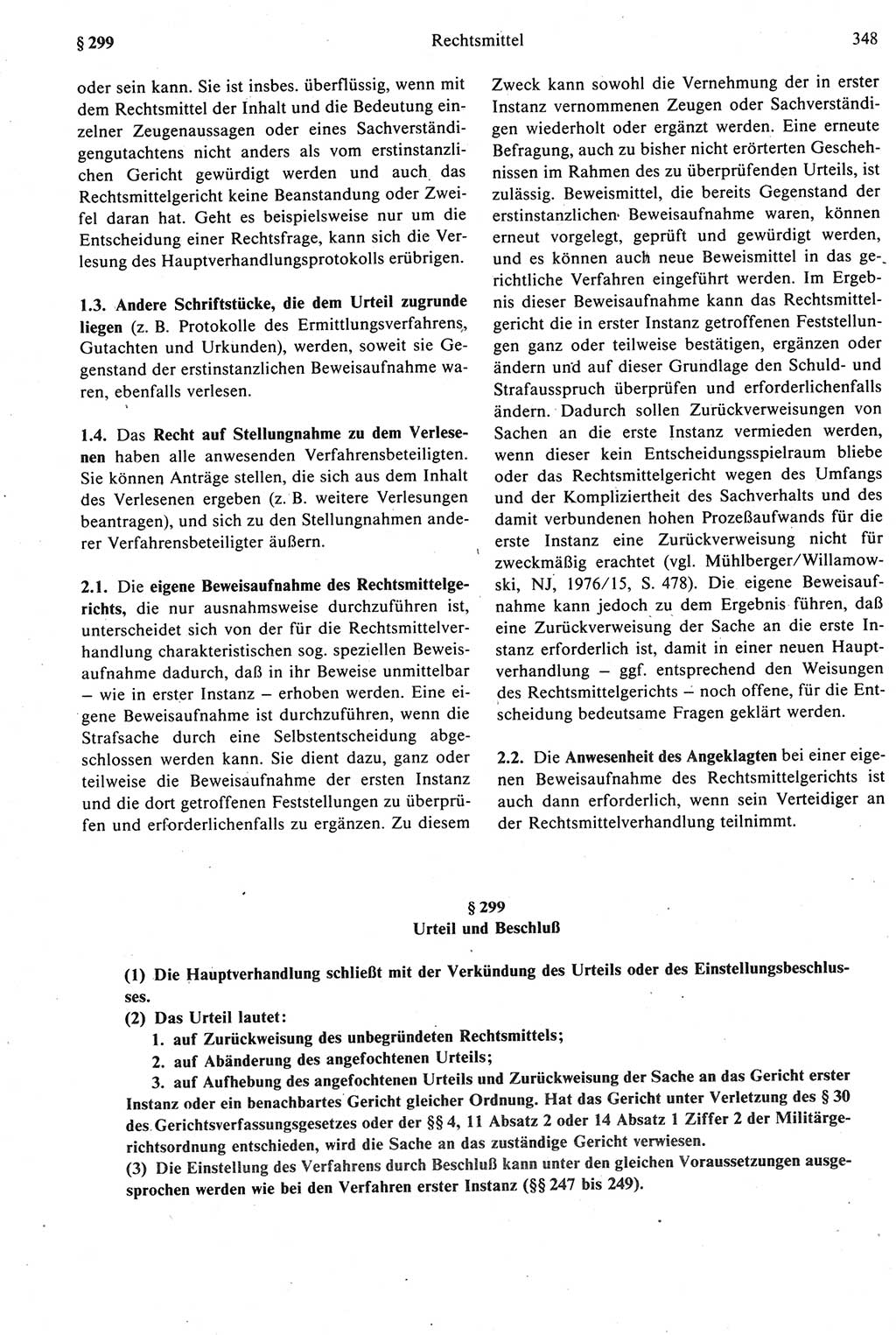 Strafprozeßrecht der DDR [Deutsche Demokratische Republik], Kommentar zur Strafprozeßordnung (StPO) 1987, Seite 348 (Strafprozeßr. DDR Komm. StPO 1987, S. 348)