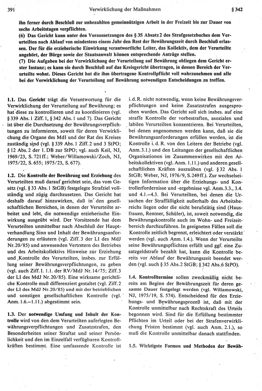 Strafprozeßrecht der DDR [Deutsche Demokratische Republik], Kommentar zur Strafprozeßordnung (StPO) 1987, Seite 391 (Strafprozeßr. DDR Komm. StPO 1987, S. 391)