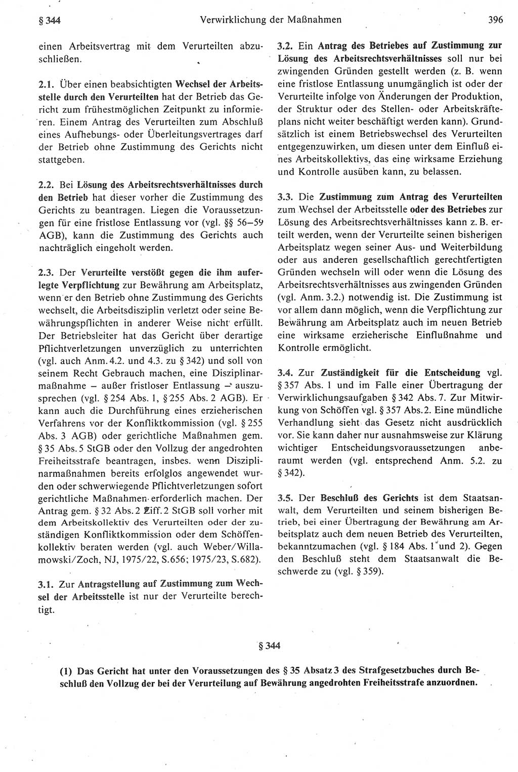 Strafprozeßrecht der DDR [Deutsche Demokratische Republik], Kommentar zur Strafprozeßordnung (StPO) 1987, Seite 396 (Strafprozeßr. DDR Komm. StPO 1987, S. 396)