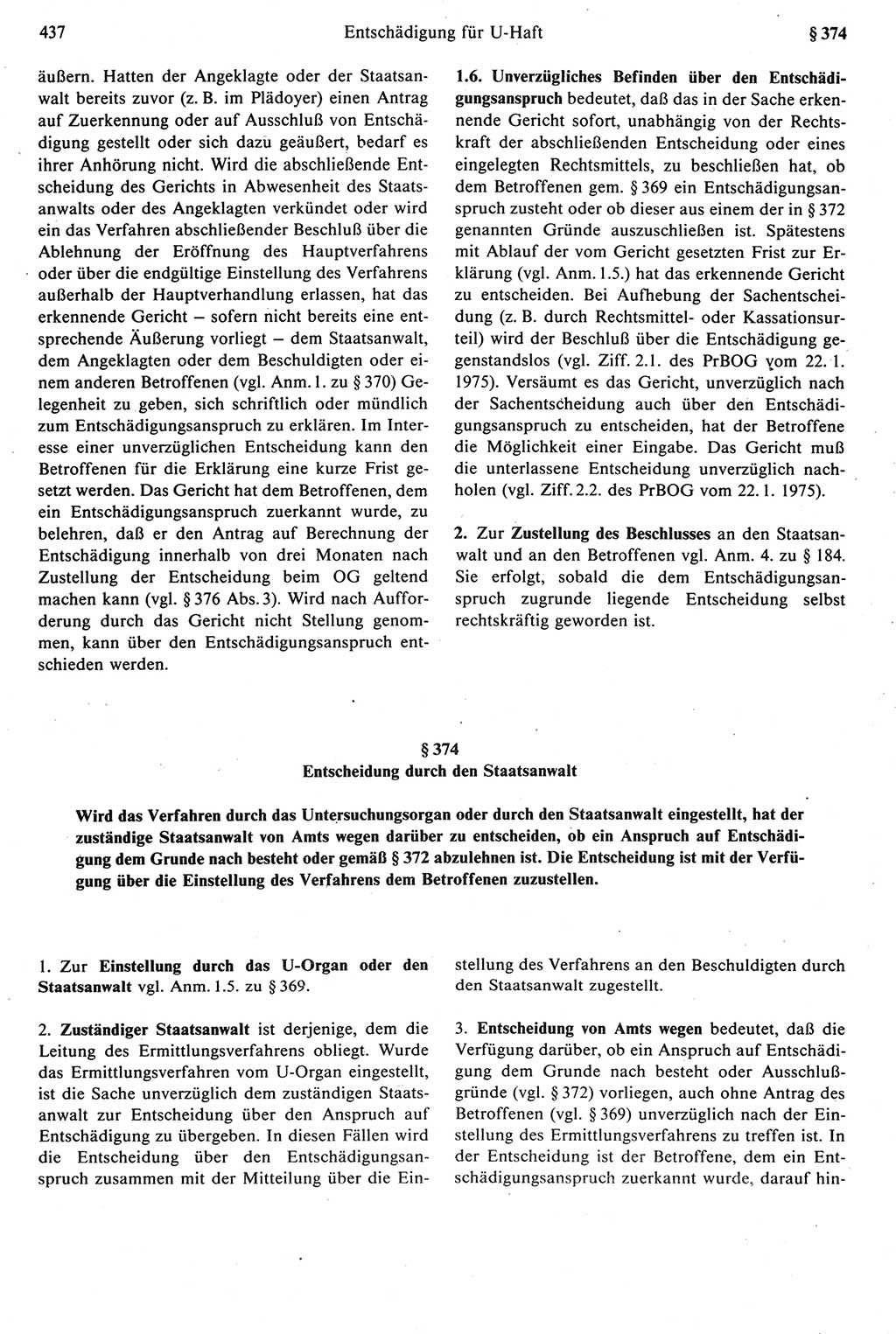 Strafprozeßrecht der DDR [Deutsche Demokratische Republik], Kommentar zur Strafprozeßordnung (StPO) 1987, Seite 437 (Strafprozeßr. DDR Komm. StPO 1987, S. 437)