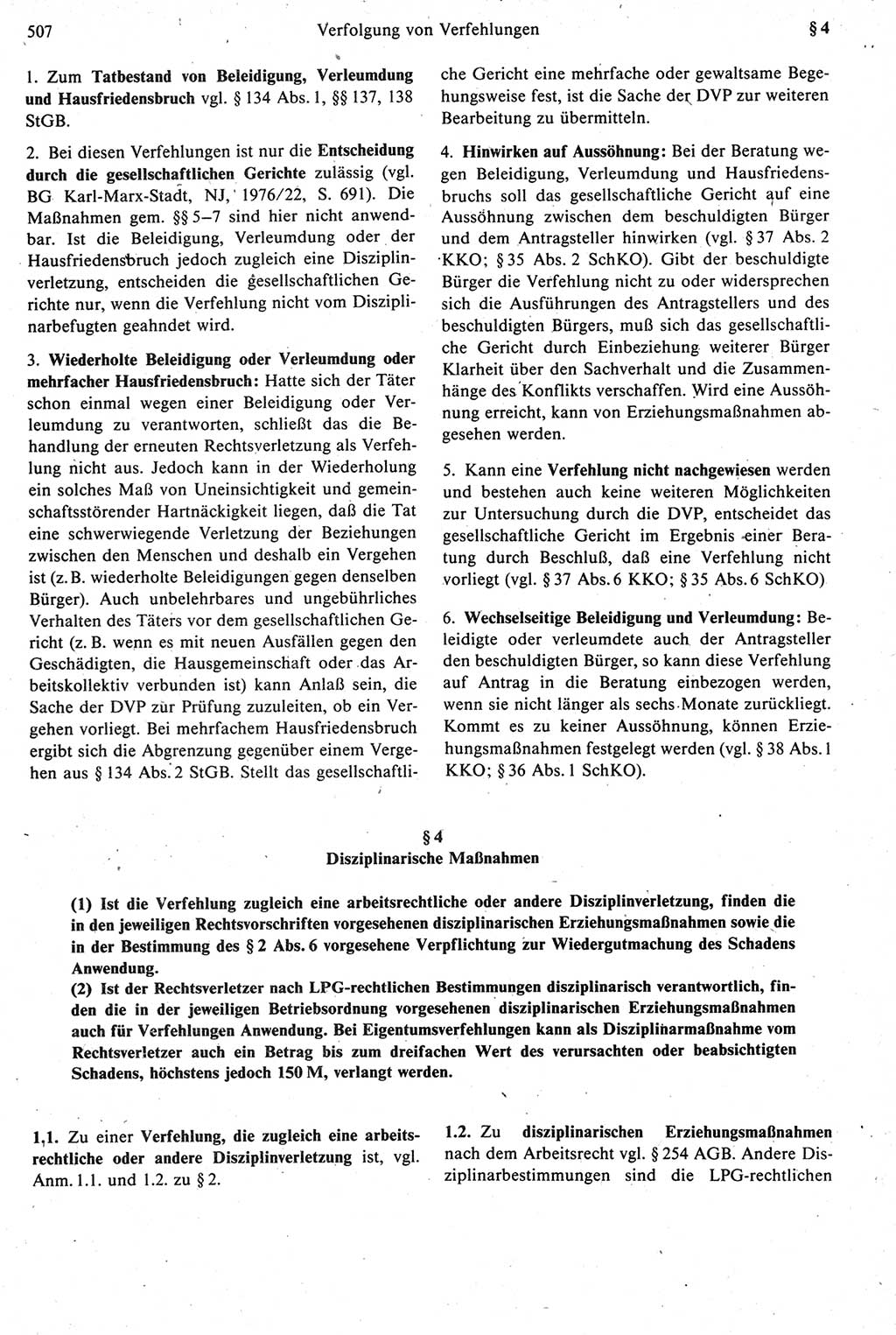 Strafprozeßrecht der DDR [Deutsche Demokratische Republik], Kommentar zur Strafprozeßordnung (StPO) 1987, Seite 507 (Strafprozeßr. DDR Komm. StPO 1987, S. 507)