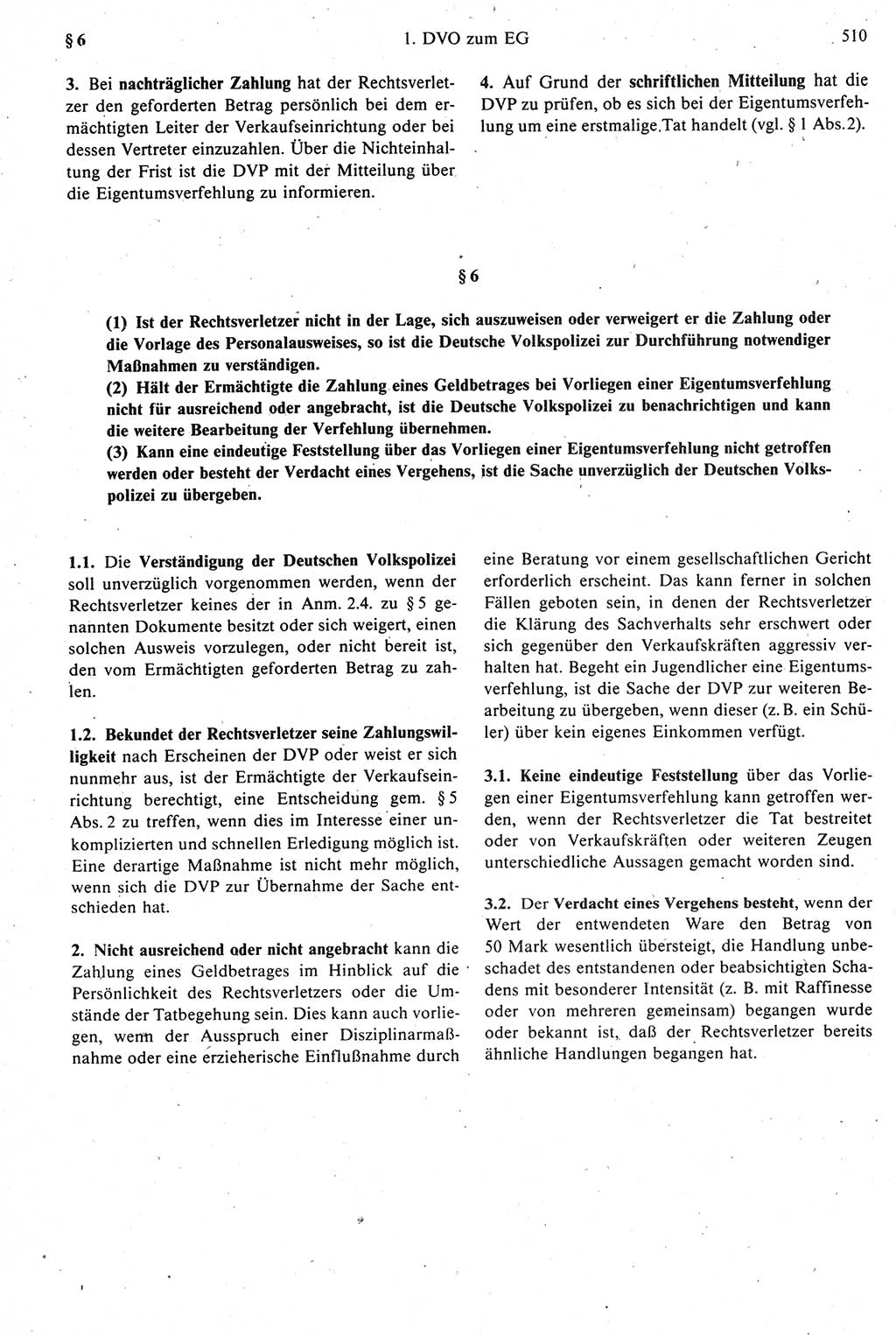 Strafprozeßrecht der DDR [Deutsche Demokratische Republik], Kommentar zur Strafprozeßordnung (StPO) 1987, Seite 510 (Strafprozeßr. DDR Komm. StPO 1987, S. 510)