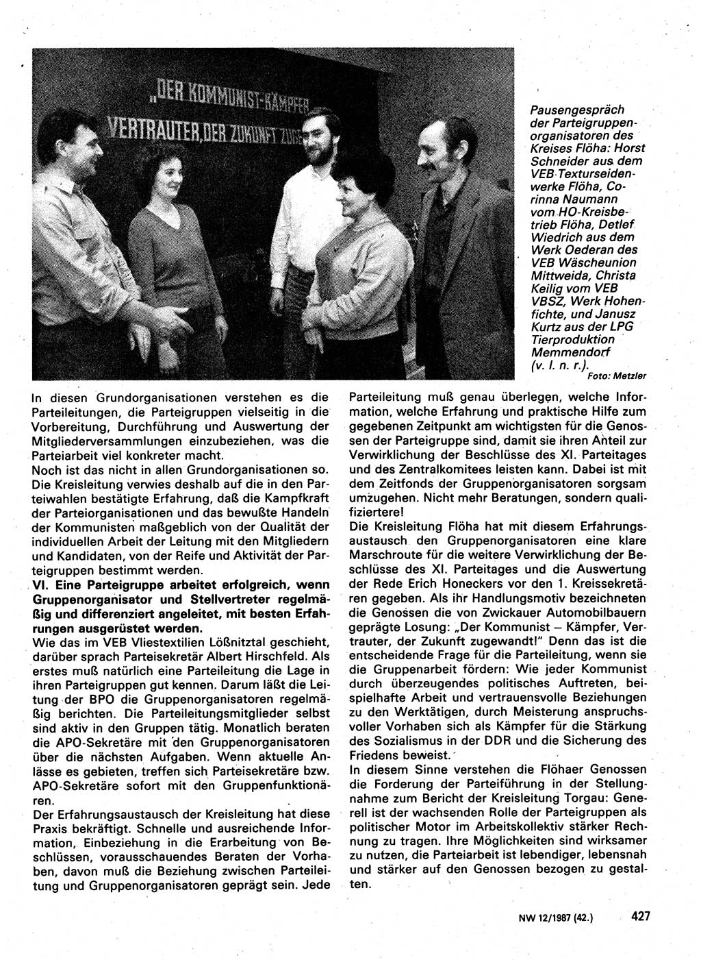 Neuer Weg (NW), Organ des Zentralkomitees (ZK) der SED (Sozialistische Einheitspartei Deutschlands) für Fragen des Parteilebens, 42. Jahrgang [Deutsche Demokratische Republik (DDR)] 1987, Seite 438 (NW ZK SED DDR 1987, S. 438)