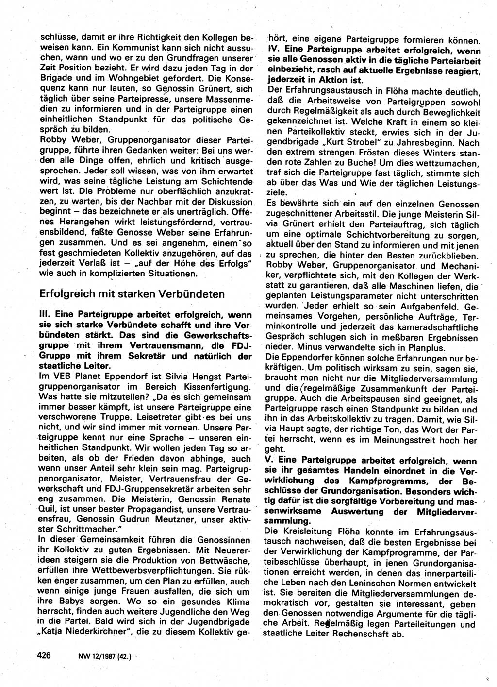 Neuer Weg (NW), Organ des Zentralkomitees (ZK) der SED (Sozialistische Einheitspartei Deutschlands) für Fragen des Parteilebens, 42. Jahrgang [Deutsche Demokratische Republik (DDR)] 1987, Seite 439 (NW ZK SED DDR 1987, S. 439)