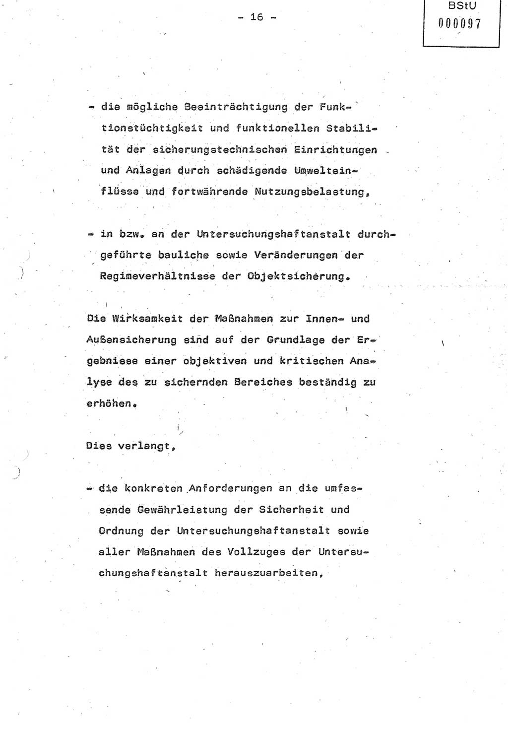 Referat (Oberst Siegfried Rataizick) auf der Dienstberatung mit den Leitern der Abteilungen der Abteilung ⅩⅣ des MfS [Ministerium für Staatssicherheit] Berlin und den Leitern der Abteilungen ⅩⅣ der Bezirksverwaltungen (BV) am 3.12.1987, Ministerium für Staatssicherheit [Deutsche Demokratische Republik (DDR)], Abteilung (Abt.) XIV, Berlin, 28.11.1987, Seite 16 (Ref. Di.-Ber. Ltr. Abt. ⅩⅣ MfS DDR 1987, S. 16)