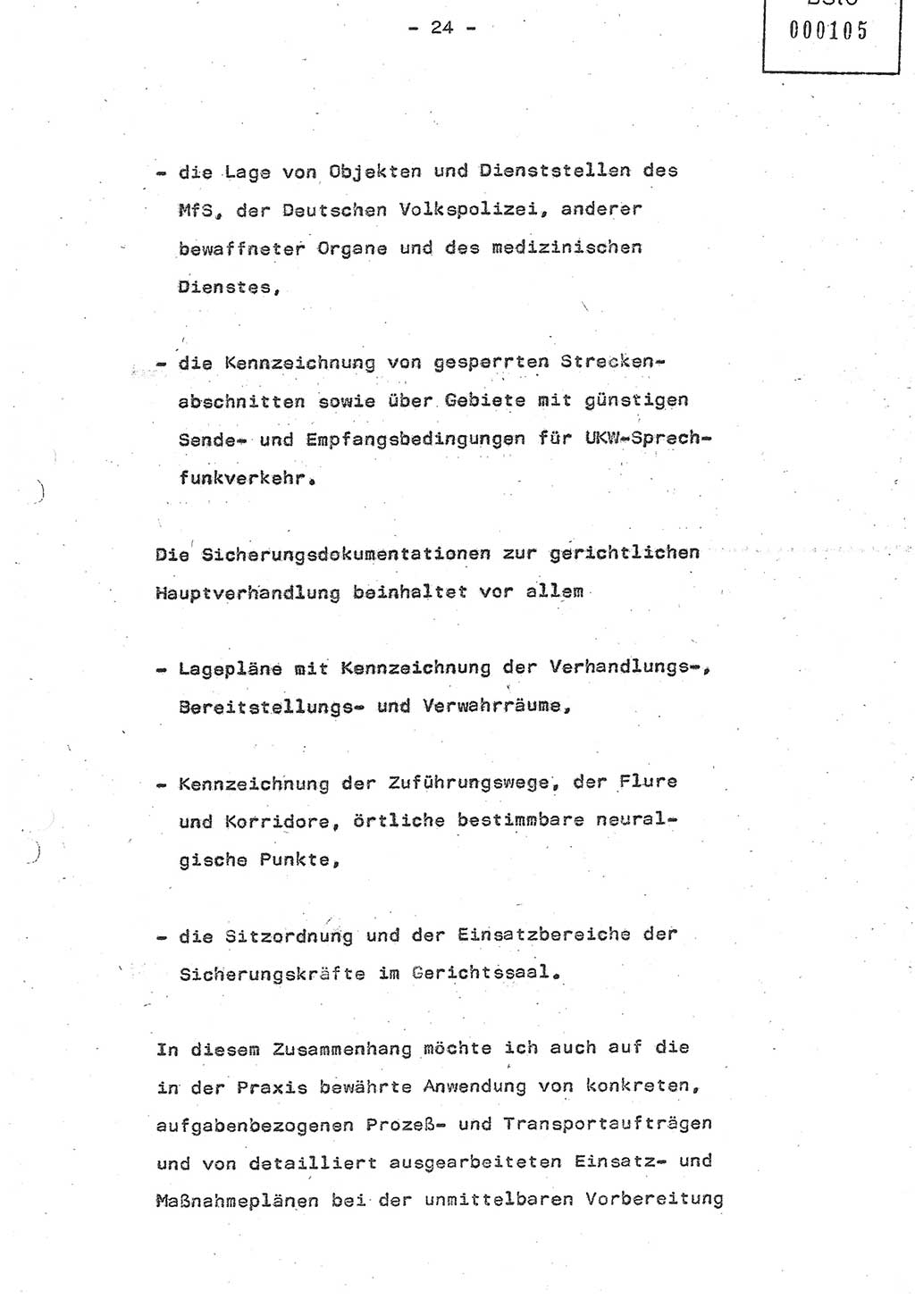 Referat (Oberst Siegfried Rataizick) auf der Dienstberatung mit den Leitern der Abteilungen der Abteilung ⅩⅣ des MfS [Ministerium für Staatssicherheit] Berlin und den Leitern der Abteilungen ⅩⅣ der Bezirksverwaltungen (BV) am 3.12.1987, Ministerium für Staatssicherheit [Deutsche Demokratische Republik (DDR)], Abteilung (Abt.) XIV, Berlin, 28.11.1987, Seite 24 (Ref. Di.-Ber. Ltr. Abt. ⅩⅣ MfS DDR 1987, S. 24)