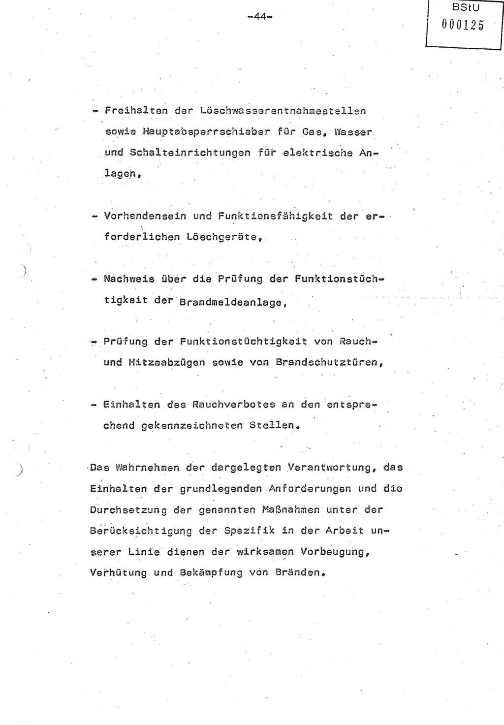 Referat (Oberst Siegfried Rataizick) auf der Dienstberatung mit den Leitern der Abteilungen der Abteilung ⅩⅣ des MfS [Ministerium für Staatssicherheit] Berlin und den Leitern der Abteilungen ⅩⅣ der Bezirksverwaltungen (BV) am 3.12.1987, Ministerium für Staatssicherheit [Deutsche Demokratische Republik (DDR)], Abteilung (Abt.) XIV, Berlin, 28.11.1987, Seite 44 (Ref. Di.-Ber. Ltr. Abt. ⅩⅣ MfS DDR 1987, S. 44)