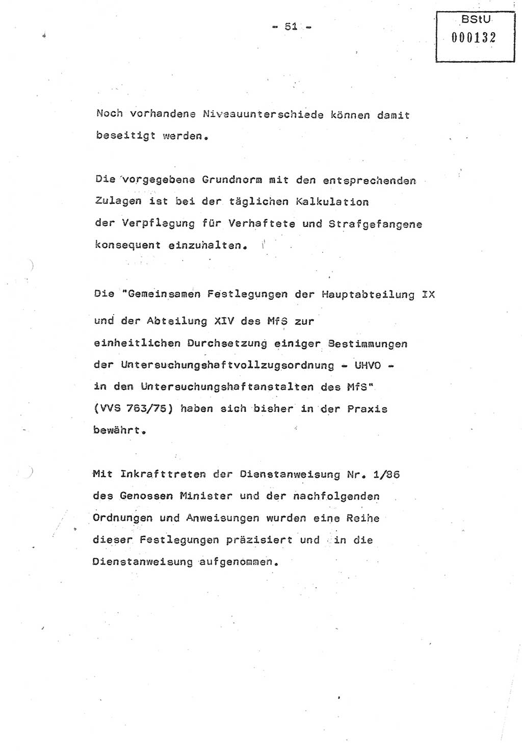 Referat (Oberst Siegfried Rataizick) auf der Dienstberatung mit den Leitern der Abteilungen der Abteilung ⅩⅣ des MfS [Ministerium für Staatssicherheit] Berlin und den Leitern der Abteilungen ⅩⅣ der Bezirksverwaltungen (BV) am 3.12.1987, Ministerium für Staatssicherheit [Deutsche Demokratische Republik (DDR)], Abteilung (Abt.) XIV, Berlin, 28.11.1987, Seite 51 (Ref. Di.-Ber. Ltr. Abt. ⅩⅣ MfS DDR 1987, S. 51)