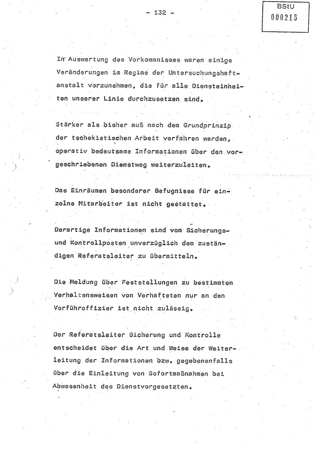 Referat (Oberst Siegfried Rataizick) auf der Dienstberatung mit den Leitern der Abteilungen der Abteilung ⅩⅣ des MfS [Ministerium für Staatssicherheit] Berlin und den Leitern der Abteilungen ⅩⅣ der Bezirksverwaltungen (BV) am 3.12.1987, Ministerium für Staatssicherheit [Deutsche Demokratische Republik (DDR)], Abteilung (Abt.) XIV, Berlin, 28.11.1987, Seite 132 (Ref. Di.-Ber. Ltr. Abt. ⅩⅣ MfS DDR 1987, S. 132)