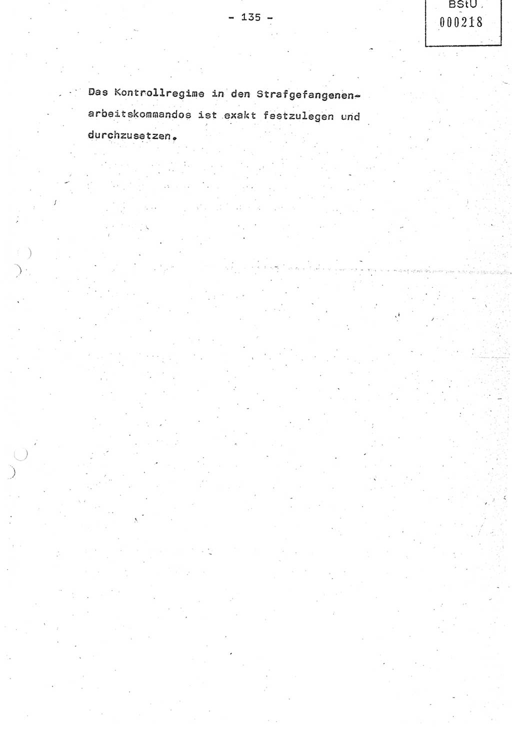Referat (Oberst Siegfried Rataizick) auf der Dienstberatung mit den Leitern der Abteilungen der Abteilung ⅩⅣ des MfS [Ministerium für Staatssicherheit] Berlin und den Leitern der Abteilungen ⅩⅣ der Bezirksverwaltungen (BV) am 3.12.1987, Ministerium für Staatssicherheit [Deutsche Demokratische Republik (DDR)], Abteilung (Abt.) XIV, Berlin, 28.11.1987, Seite 135 (Ref. Di.-Ber. Ltr. Abt. ⅩⅣ MfS DDR 1987, S. 135)