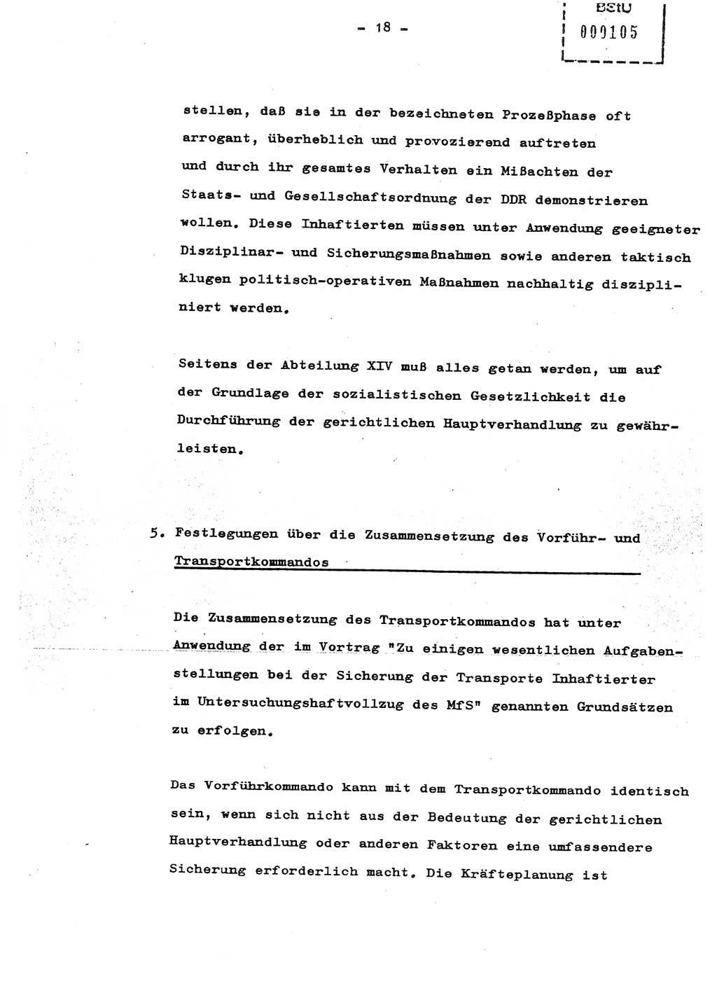 Schulungsmaterial Exemplar-Nr.: 8, Ministerium für Staatssicherheit [Deutsche Demokratische Republik (DDR)], Abteilung (Abt.) ⅩⅣ, Berlin 1987, Seite 18 (Sch.-Mat. Expl. 8 MfS DDR Abt. ⅩⅣ /87 1987, S. 18)