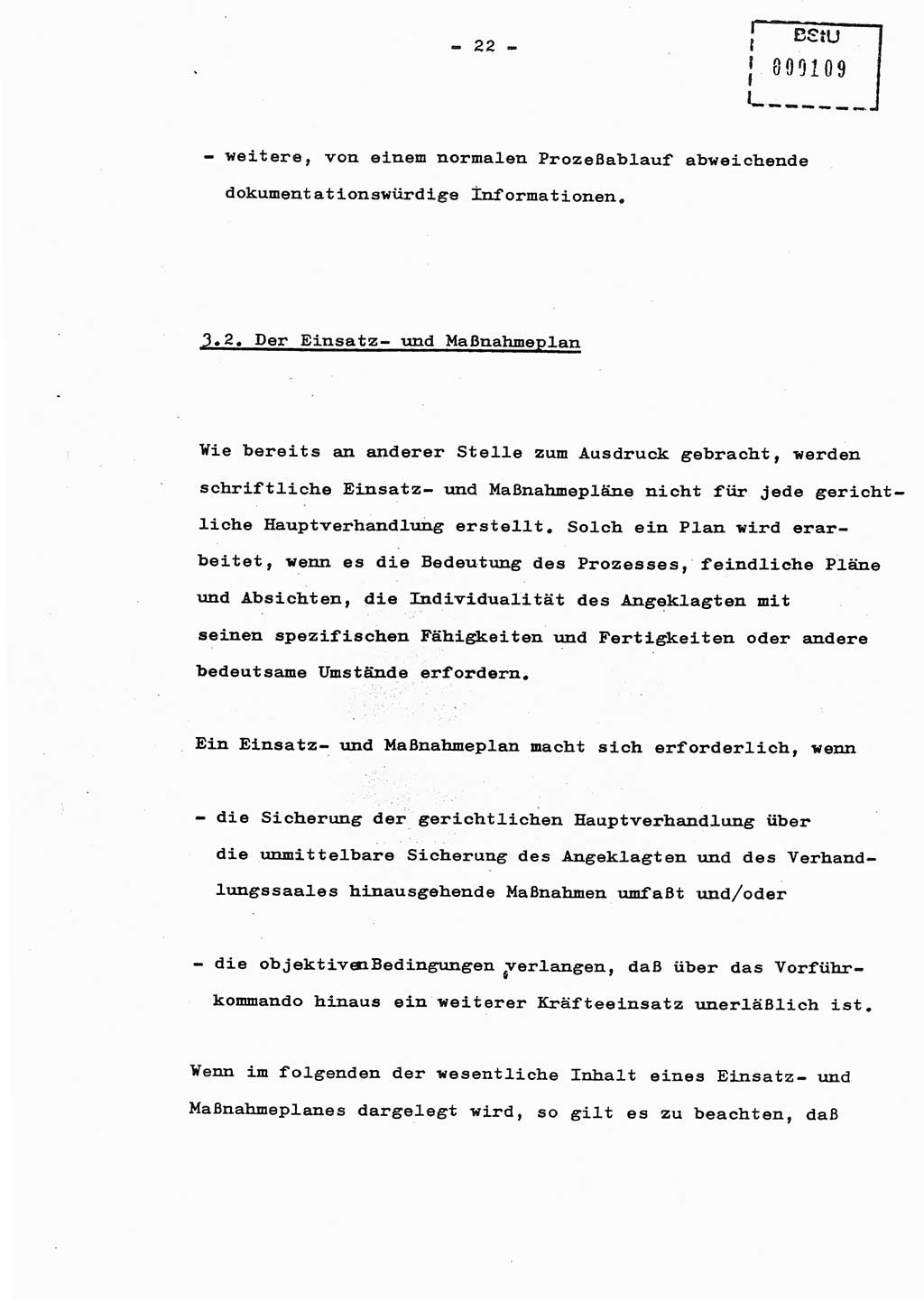 Schulungsmaterial Exemplar-Nr.: 8, Ministerium für Staatssicherheit [Deutsche Demokratische Republik (DDR)], Abteilung (Abt.) ⅩⅣ, Berlin 1987, Seite 22 (Sch.-Mat. Expl. 8 MfS DDR Abt. ⅩⅣ /87 1987, S. 22)