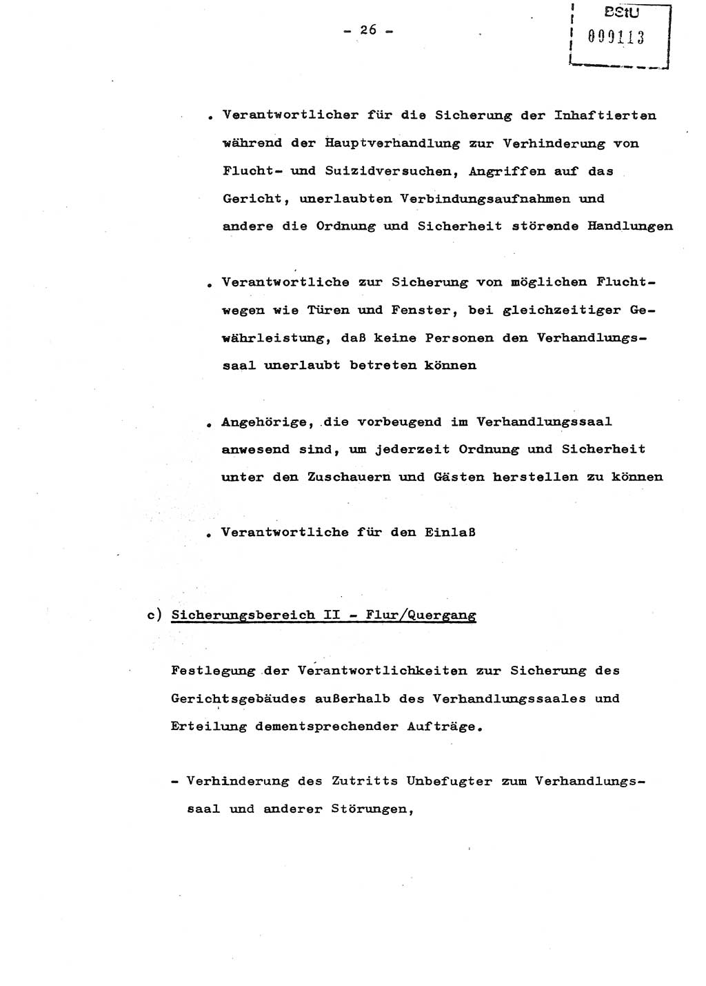 Schulungsmaterial Exemplar-Nr.: 8, Ministerium für Staatssicherheit [Deutsche Demokratische Republik (DDR)], Abteilung (Abt.) ⅩⅣ, Berlin 1987, Seite 26 (Sch.-Mat. Expl. 8 MfS DDR Abt. ⅩⅣ /87 1987, S. 26)