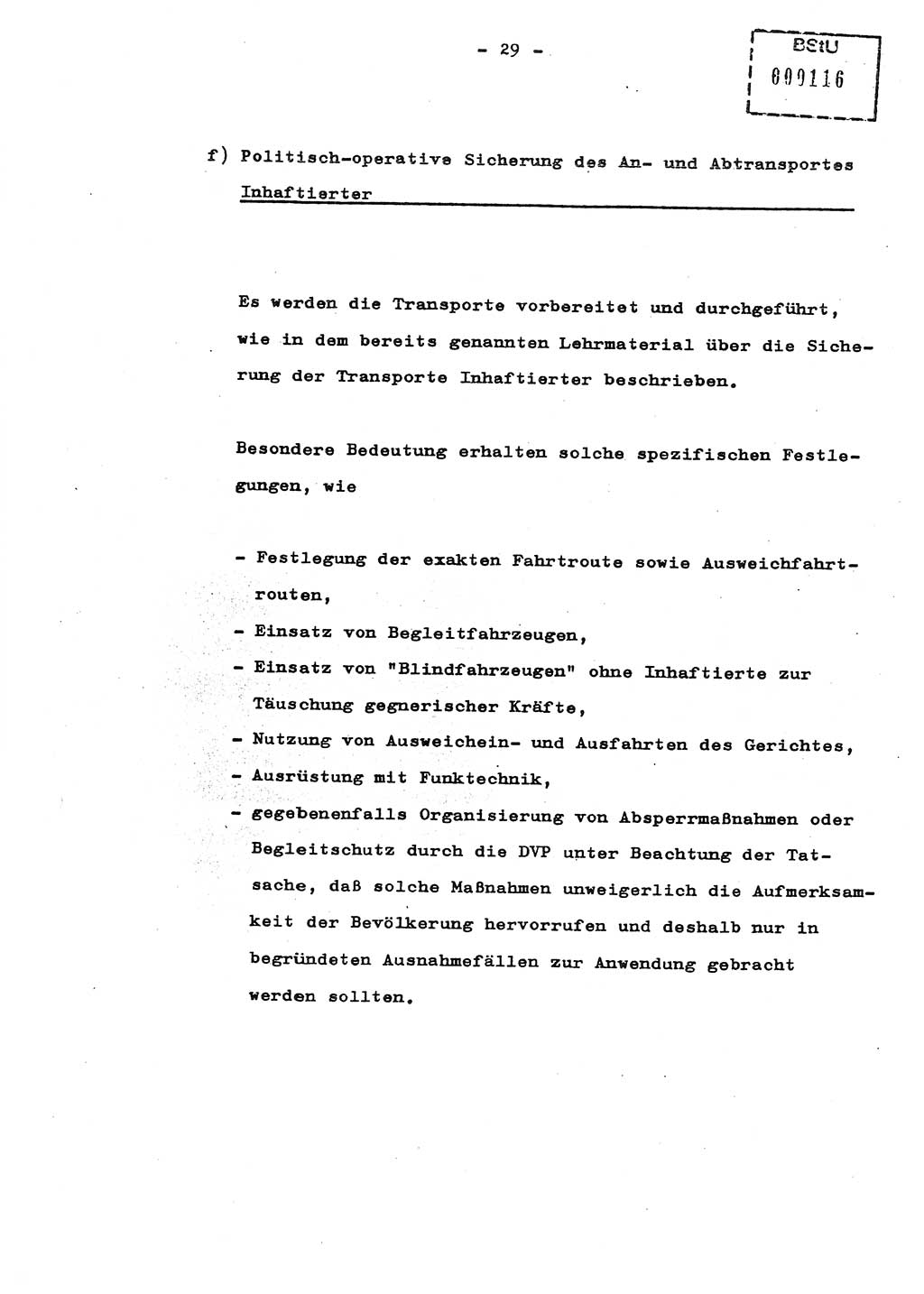 Schulungsmaterial Exemplar-Nr.: 8, Ministerium für Staatssicherheit [Deutsche Demokratische Republik (DDR)], Abteilung (Abt.) ⅩⅣ, Berlin 1987, Seite 29 (Sch.-Mat. Expl. 8 MfS DDR Abt. ⅩⅣ /87 1987, S. 29)