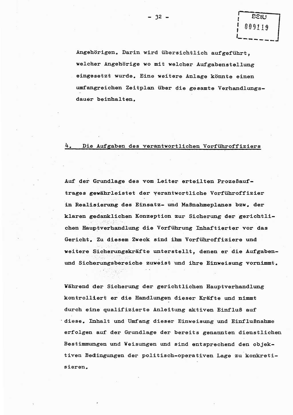 Schulungsmaterial Exemplar-Nr.: 8, Ministerium für Staatssicherheit [Deutsche Demokratische Republik (DDR)], Abteilung (Abt.) ⅩⅣ, Berlin 1987, Seite 32 (Sch.-Mat. Expl. 8 MfS DDR Abt. ⅩⅣ /87 1987, S. 32)