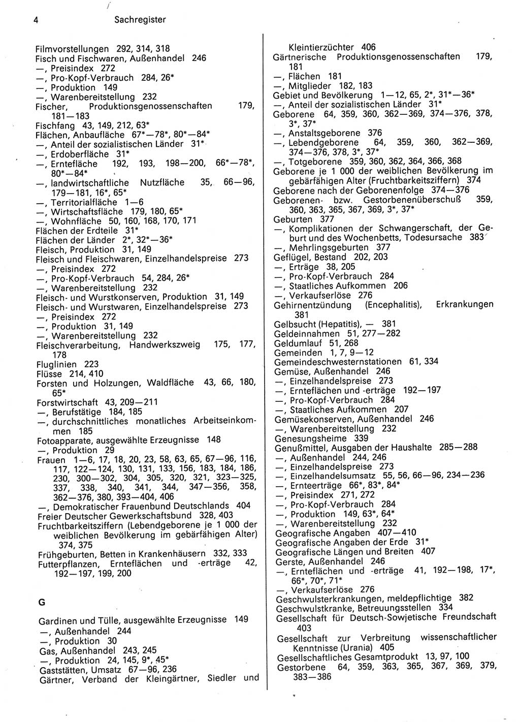 Statistisches Jahrbuch der Deutschen Demokratischen Republik (DDR) 1987, Seite 4 (Stat. Jb. DDR 1987, S. 4)