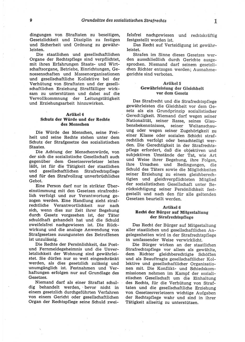 Strafgesetzbuch (StGB) der Deutschen Demokratischen Republik (DDR) 1987, Seite 9 (StGB DDR 1987, S. 9)