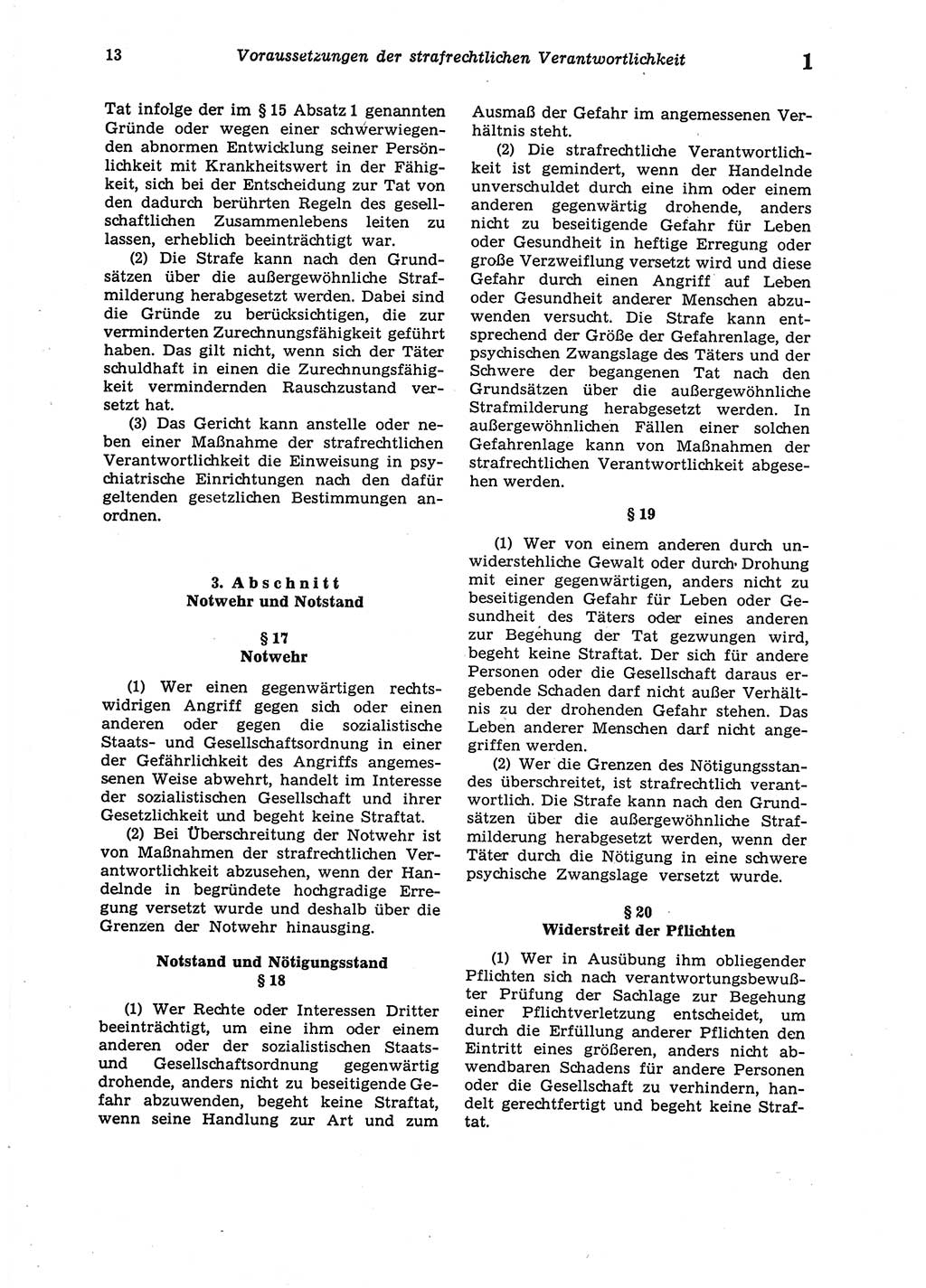 Strafgesetzbuch (StGB) der Deutschen Demokratischen Republik (DDR) 1987, Seite 13 (StGB DDR 1987, S. 13)