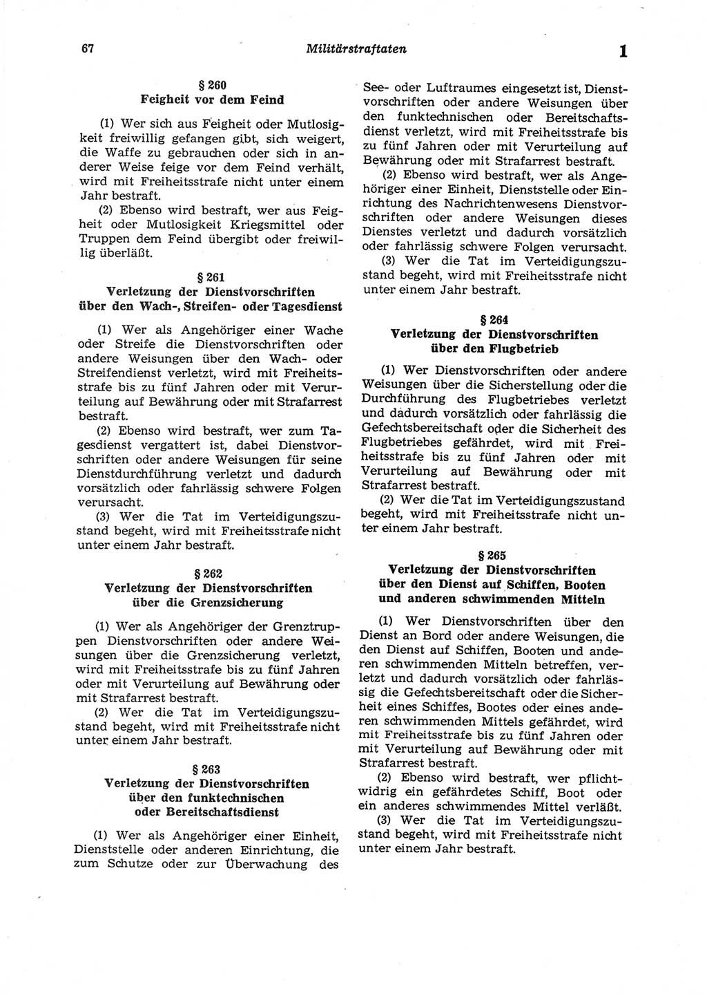 Strafgesetzbuch (StGB) der Deutschen Demokratischen Republik (DDR) 1987, Seite 67 (StGB DDR 1987, S. 67)