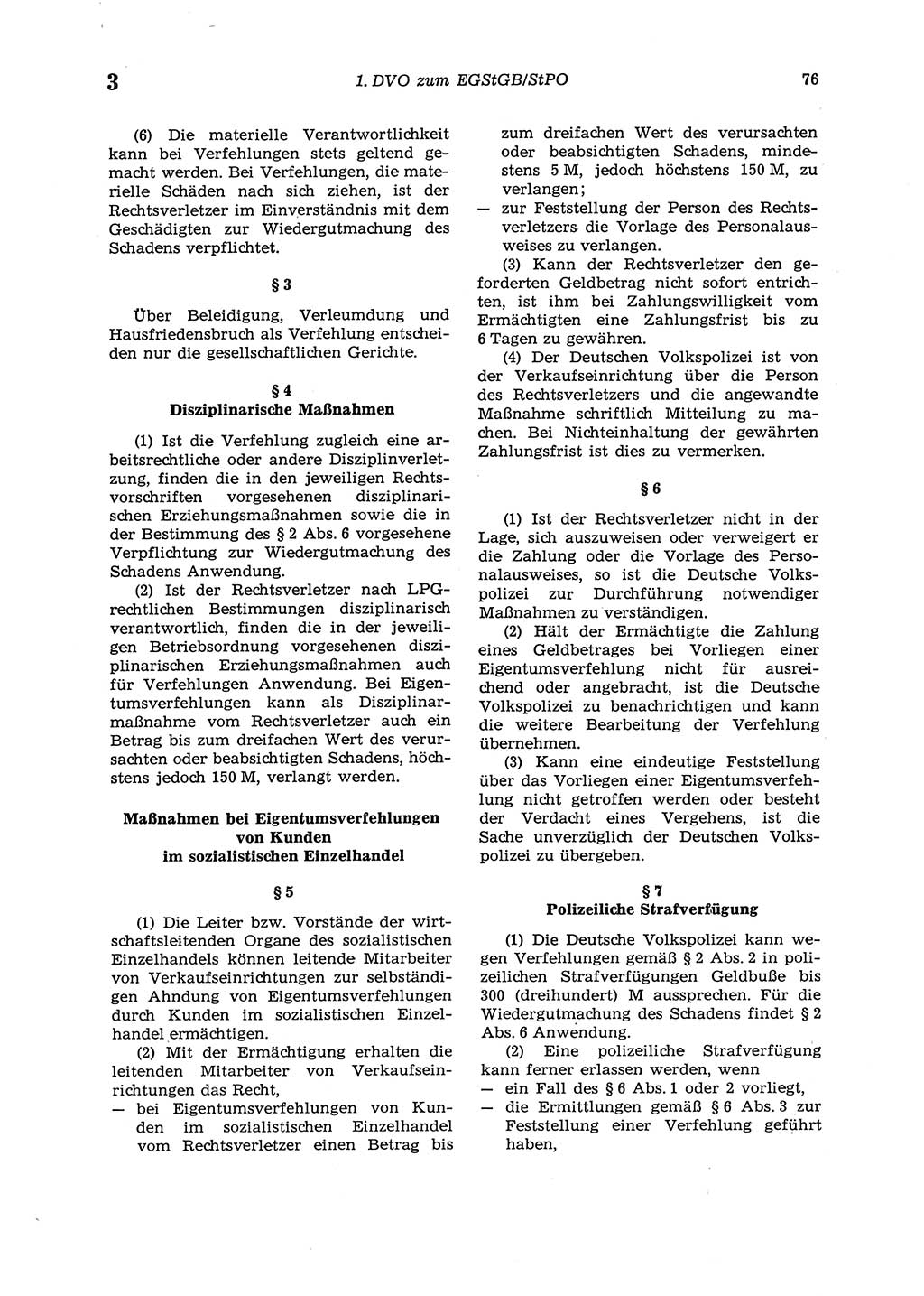 Strafgesetzbuch (StGB) der Deutschen Demokratischen Republik (DDR) 1987, Seite 76 (StGB DDR 1987, S. 76)
