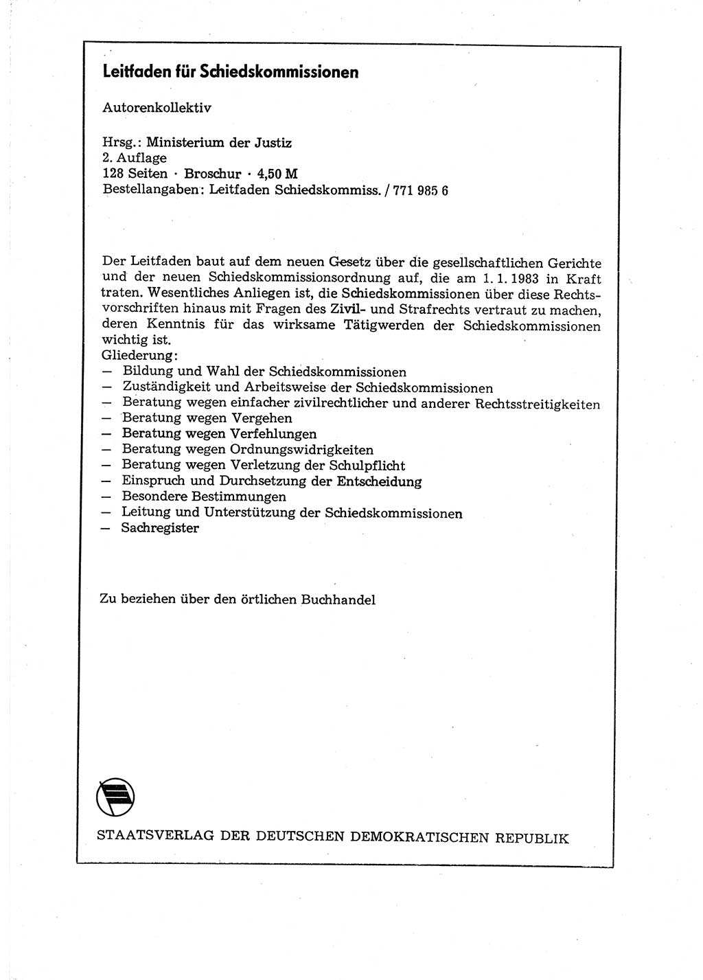 Strafgesetzbuch (StGB) der Deutschen Demokratischen Republik (DDR) 1987, Seite 111 (StGB DDR 1987, S. 111)