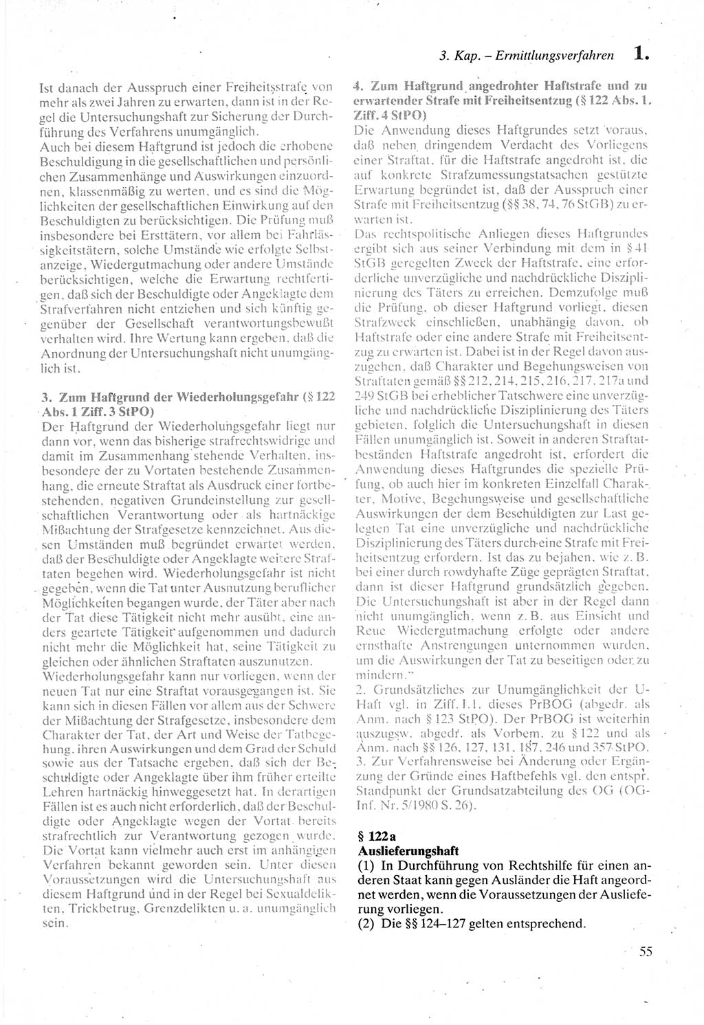 Strafprozeßordnung (StPO) der Deutschen Demokratischen Republik (DDR) sowie angrenzende Gesetze und Bestimmungen 1987, Seite 55 (StPO DDR Ges. Best. 1987, S. 55)