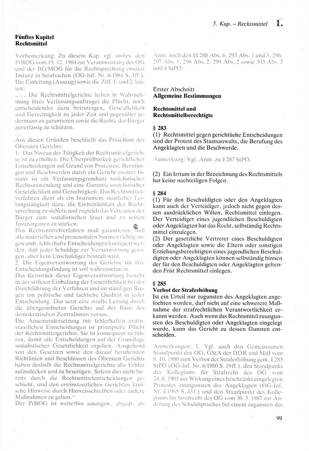 Strafprozeßordnung (StPO) der Deutschen Demokratischen Republik (DDR) sowie angrenzende Gesetze und Bestimmungen 1987, Seite 99 (StPO DDR Ges. Best. 1987, S. 99)