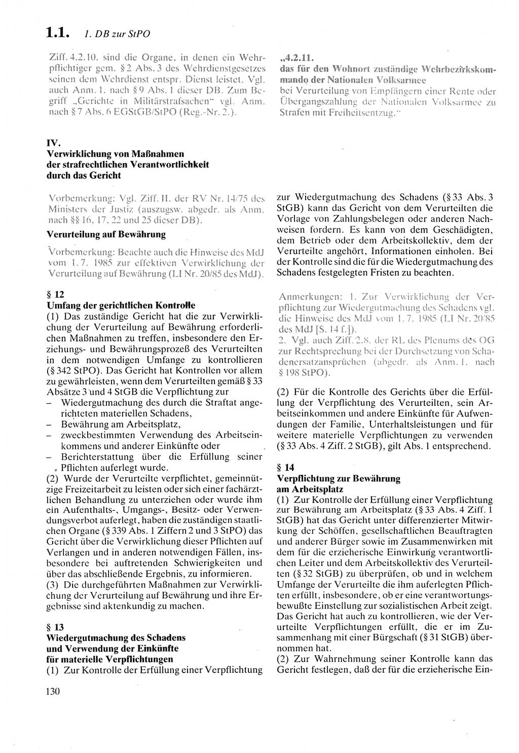 Strafprozeßordnung (StPO) der Deutschen Demokratischen Republik (DDR) sowie angrenzende Gesetze und Bestimmungen 1987, Seite 130 (StPO DDR Ges. Best. 1987, S. 130)