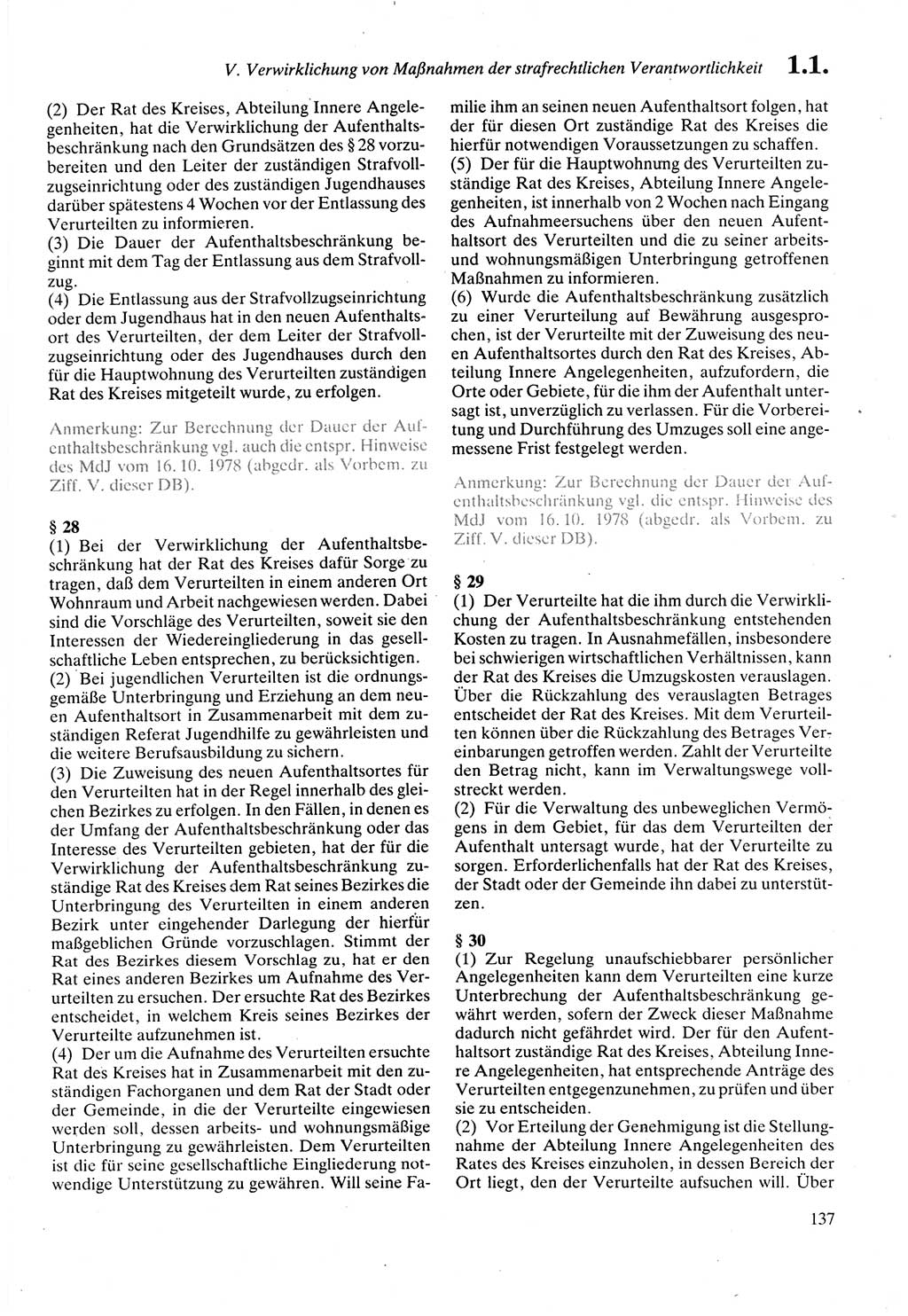 Strafprozeßordnung (StPO) der Deutschen Demokratischen Republik (DDR) sowie angrenzende Gesetze und Bestimmungen 1987, Seite 137 (StPO DDR Ges. Best. 1987, S. 137)