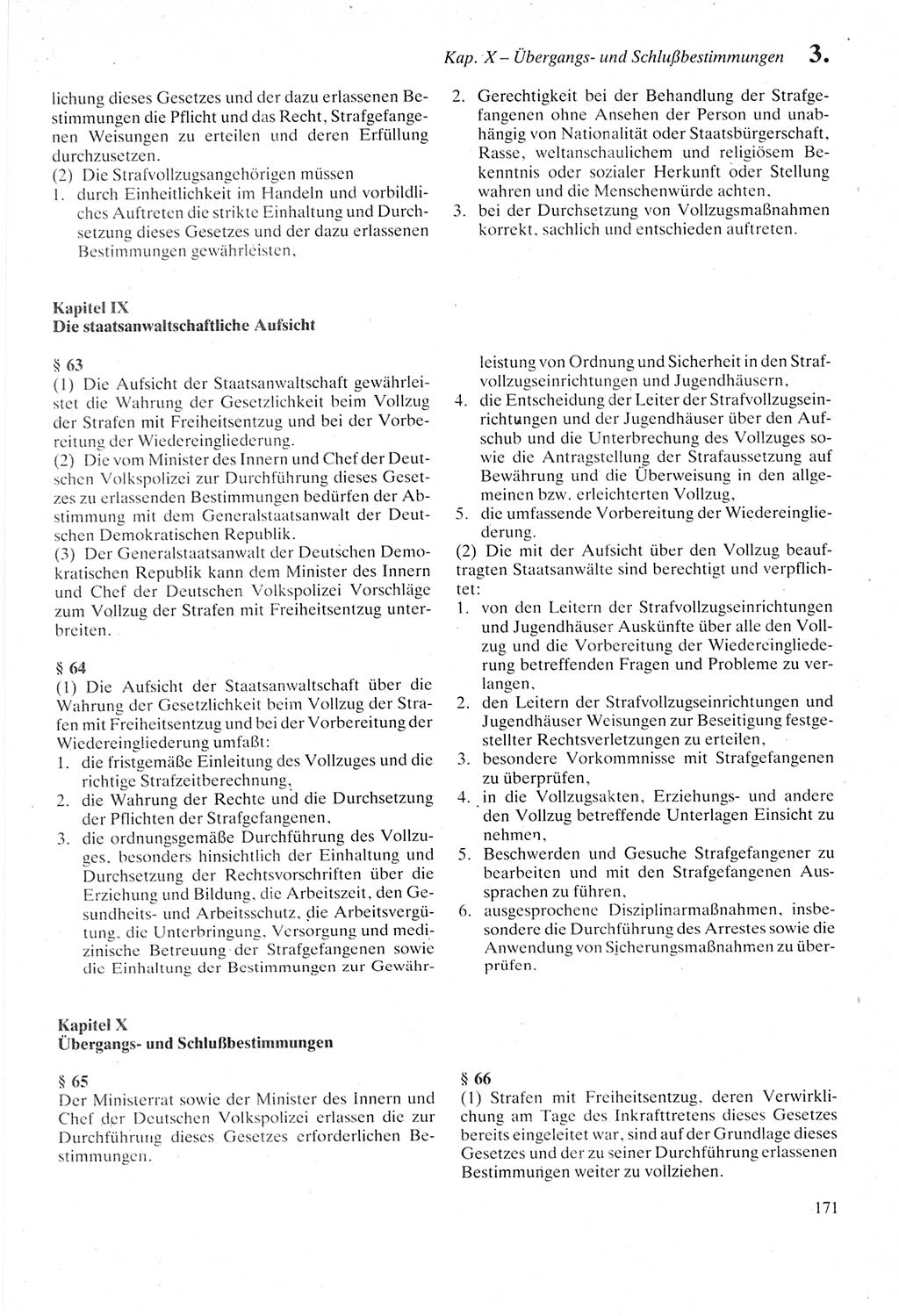 Strafprozeßordnung (StPO) der Deutschen Demokratischen Republik (DDR) sowie angrenzende Gesetze und Bestimmungen 1987, Seite 171 (StPO DDR Ges. Best. 1987, S. 171)